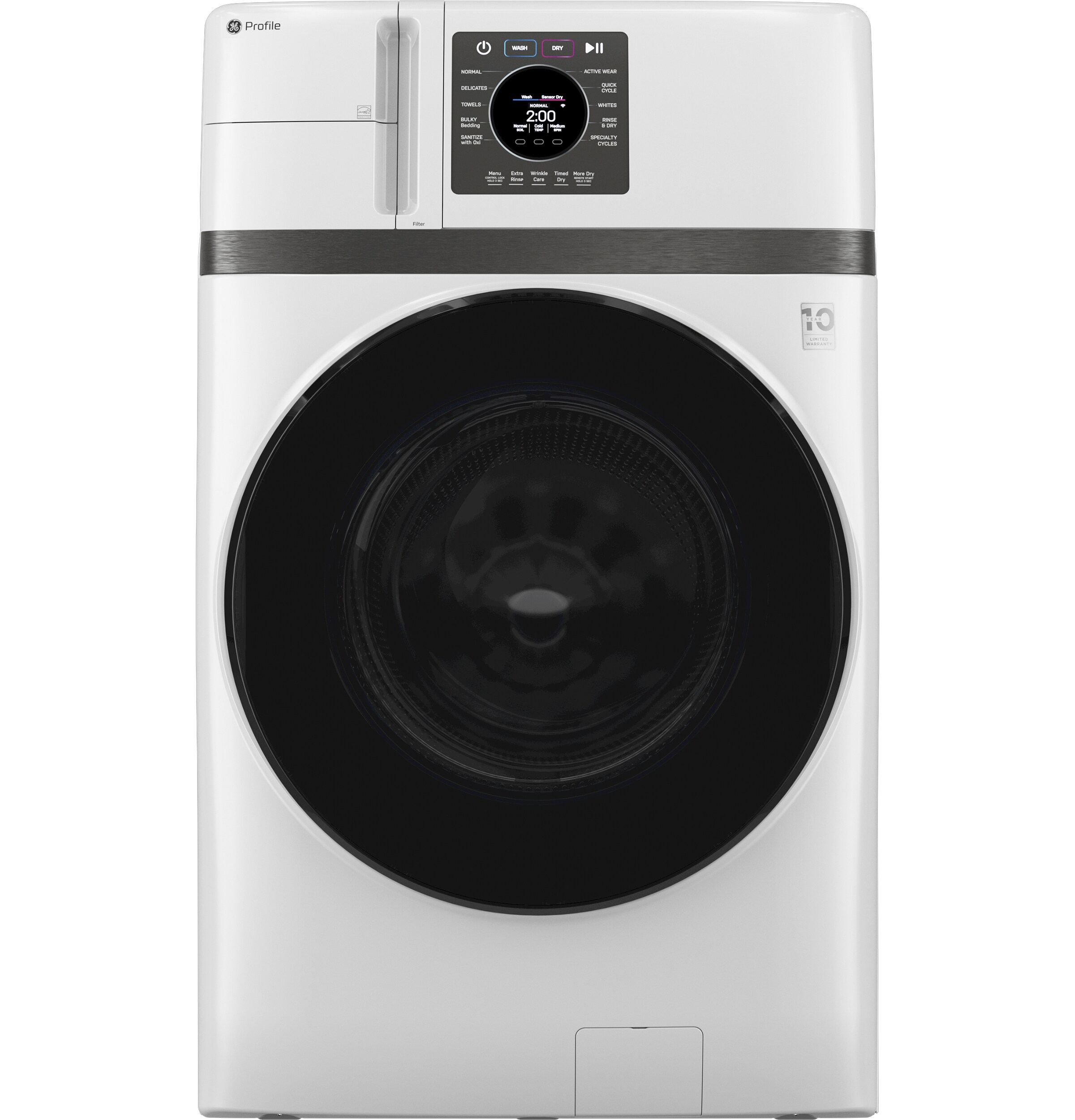 GE Profile with Pet Hair Removal 4.6-cu ft Capacity White Ventless All-in-One Washer/Dryer Combo ENERGY STAR