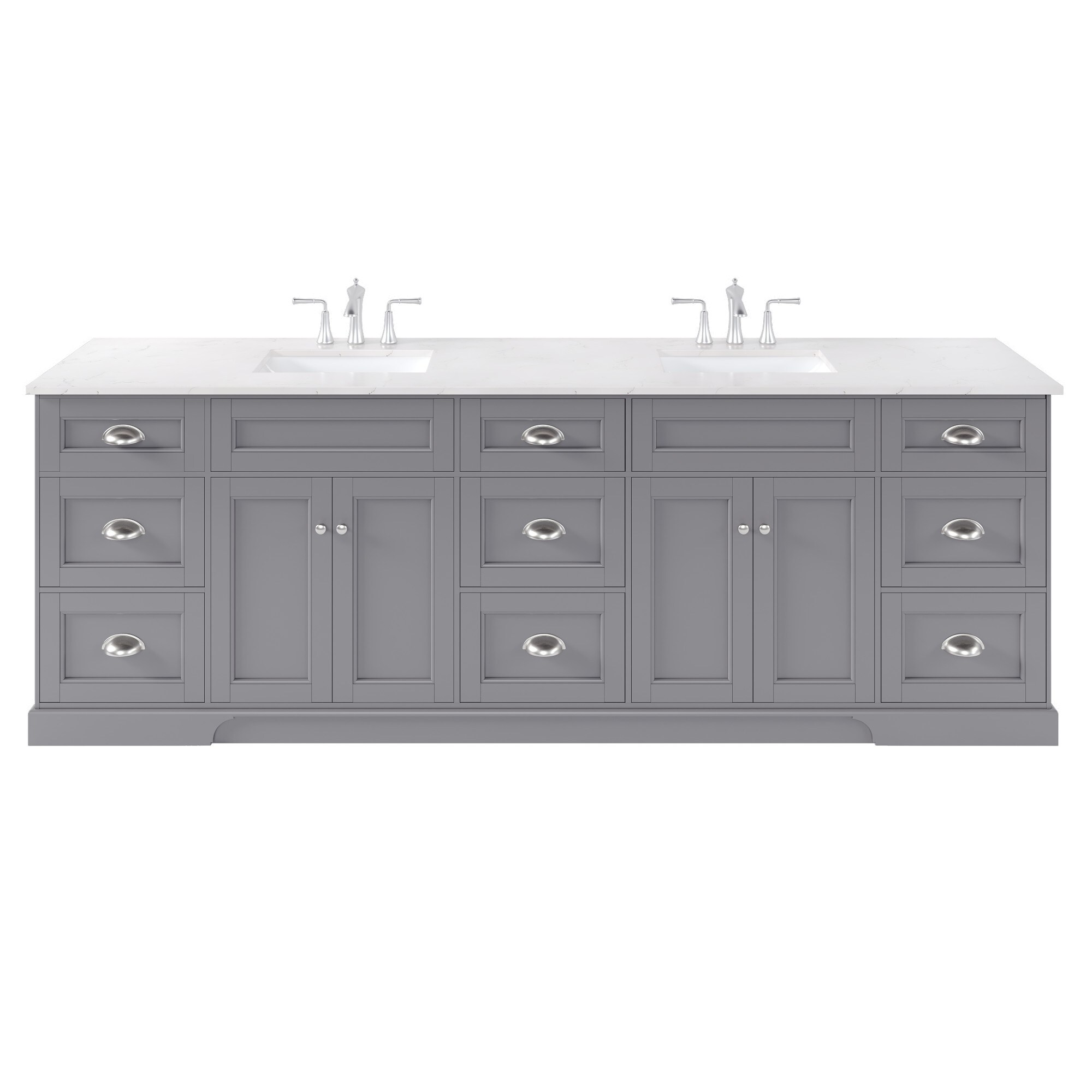 Eviva EVVN666-96GR Bath-Vanity-Combo - View #11