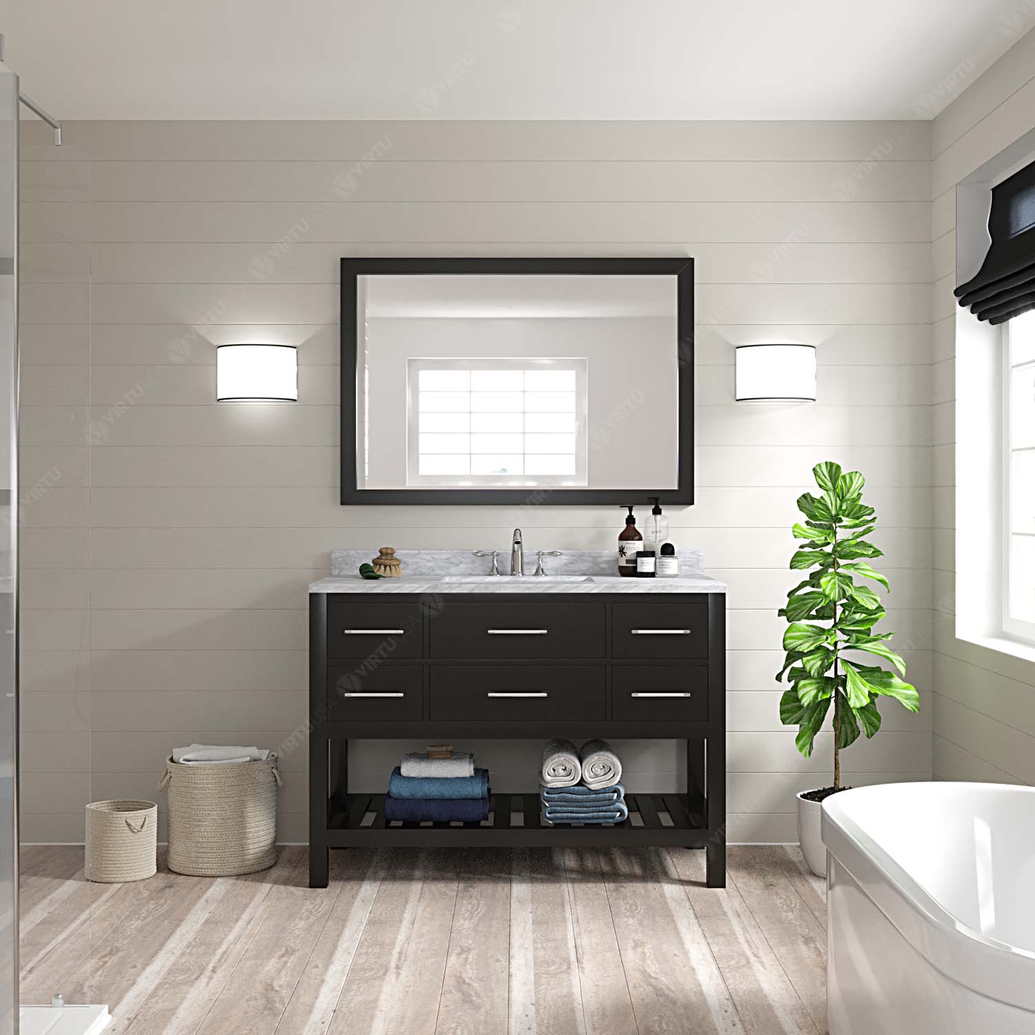 Virtu USA MS-2248-WMSQ-ES Bath-Vanity-Combo - View #2