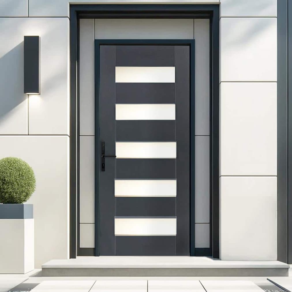 CALHOME PU5-BLACK-PL-80X36 Entry-Doors - View #2