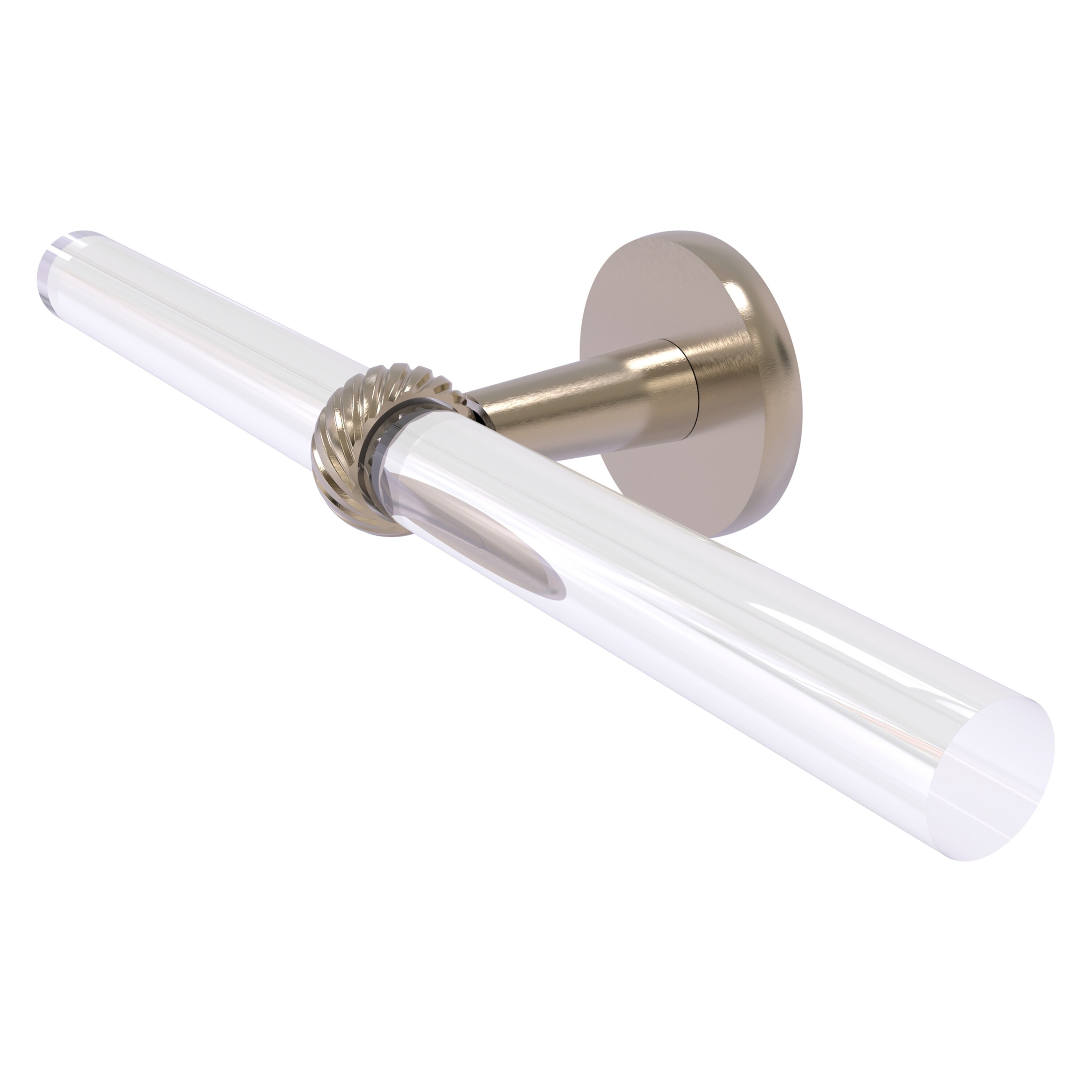 Allied Brass CV-HTBT-2-PEW Clearview 18-in Antique Pewter Wall mount Double Towel Bar