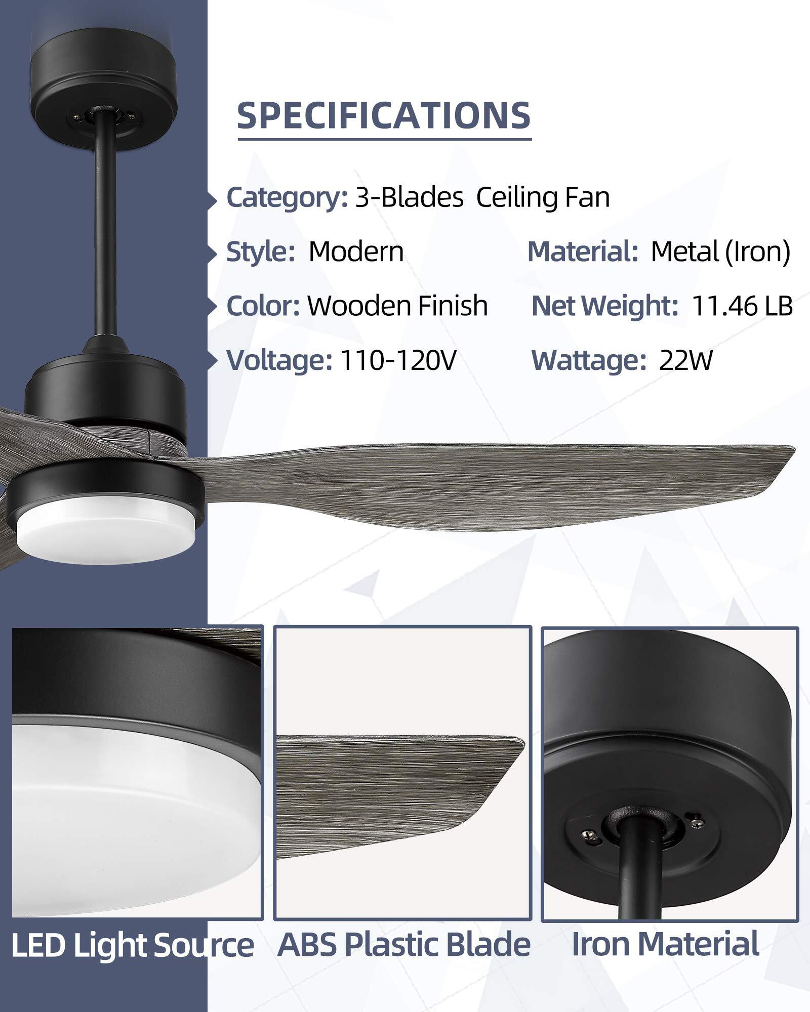 Flynama YC-L-359-WD Ceiling-Fans - View #9