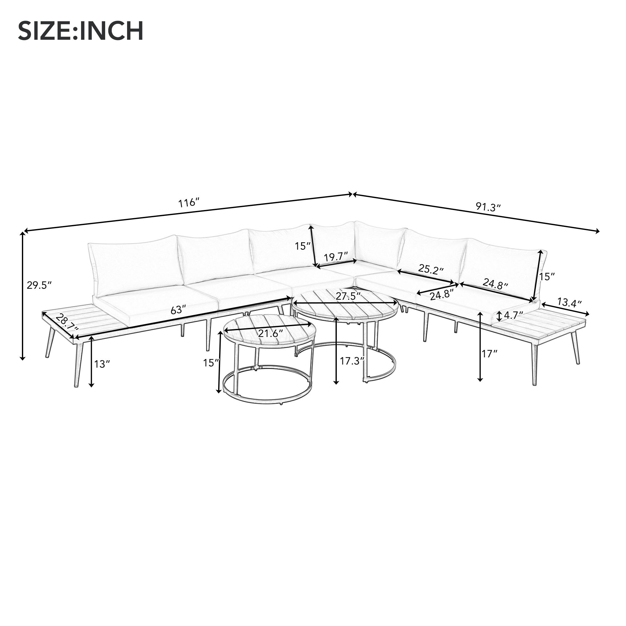BABOOM BOM-0001AAE-OR Patio-Conversation-Sets - View #7