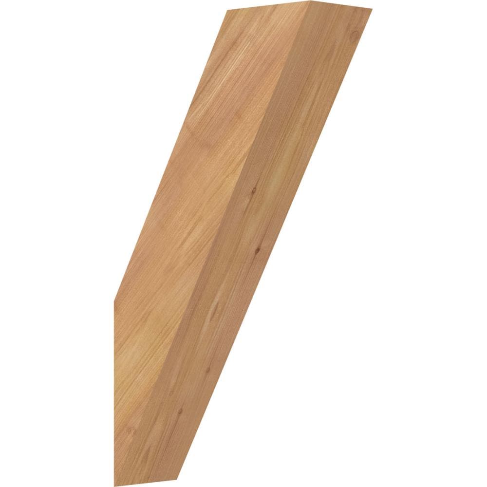 Ekena Millwork BRC04X10X18TRA00SWR 3-1/2-in x 10-in x 18-in Western Red Cedar Unfinished Wood Traditional smooth