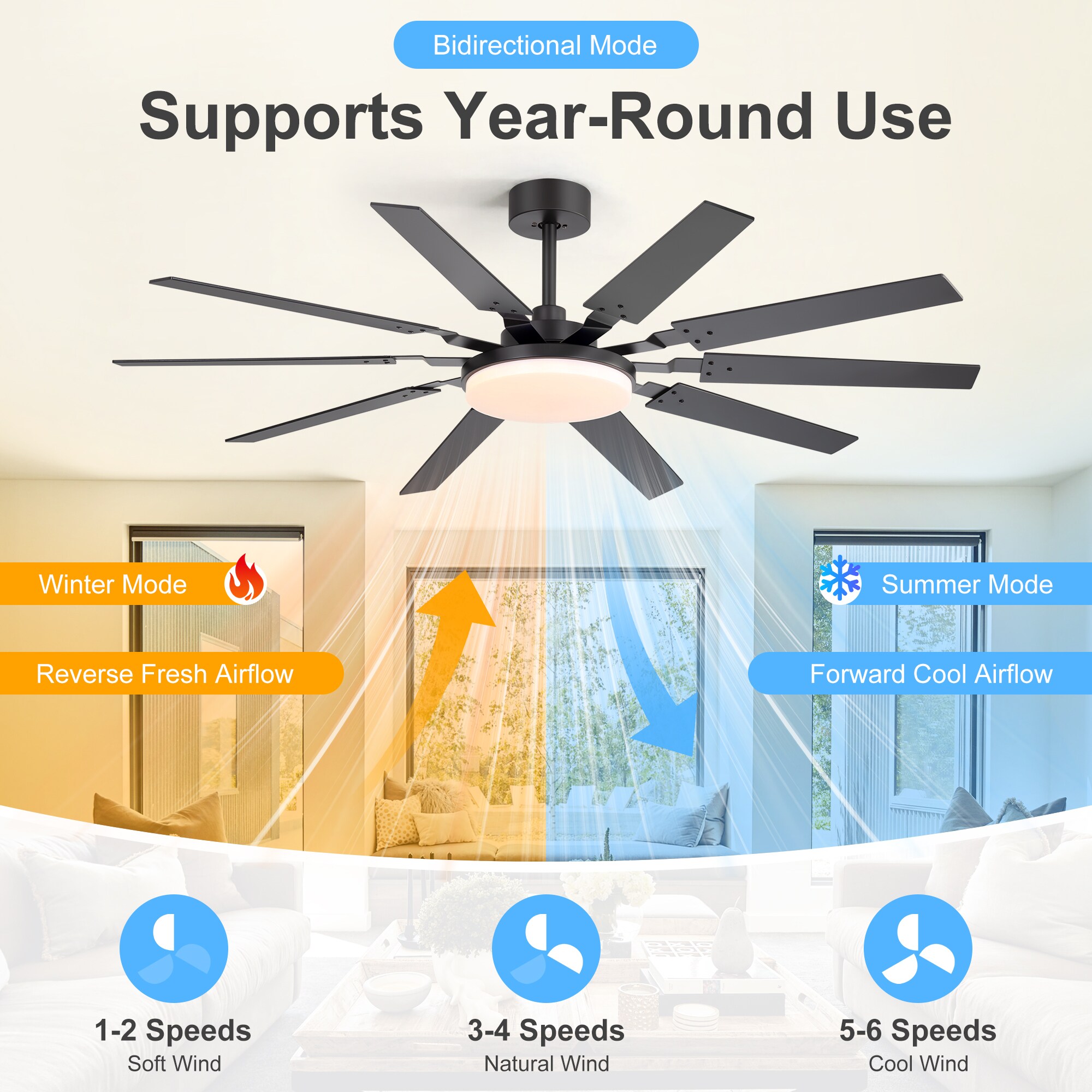 Airsurfer AS-35083-BK Ceiling-Fans - View #6