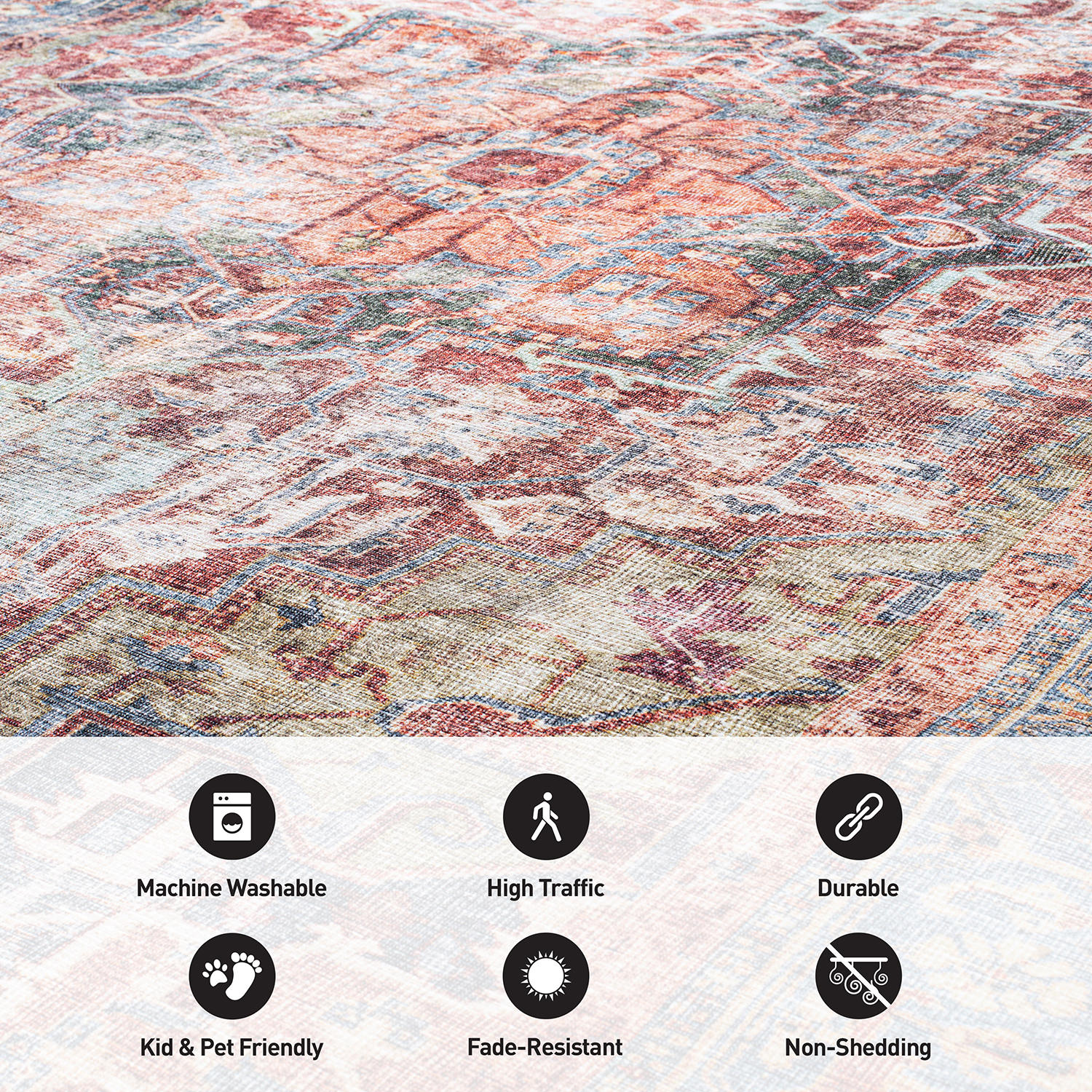 World Rug Gallery 5050MULTI2X7 rugs - View #4