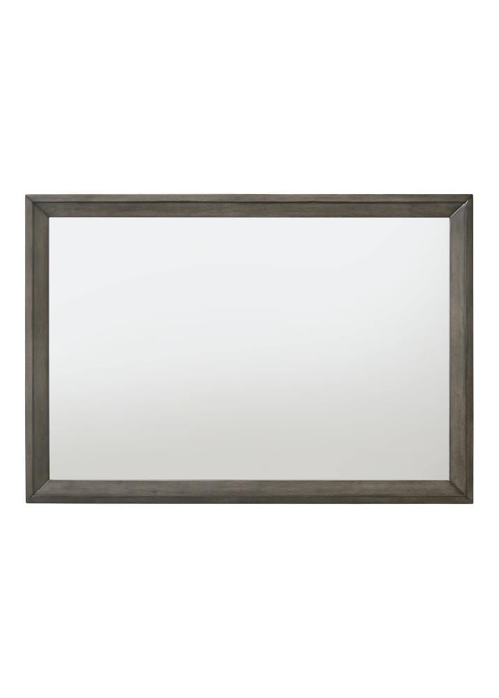 ACME FURNITURE 27654 Escher 46.0-Inches H Rectangle Gray Oak Framed Full Length Wall Mirror
