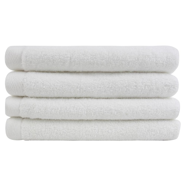 Everplush 4-Piece Porcelain Cotton Quick Dry Hand Towel (Flat Loop Towels)  in the Bathroom Towels department at