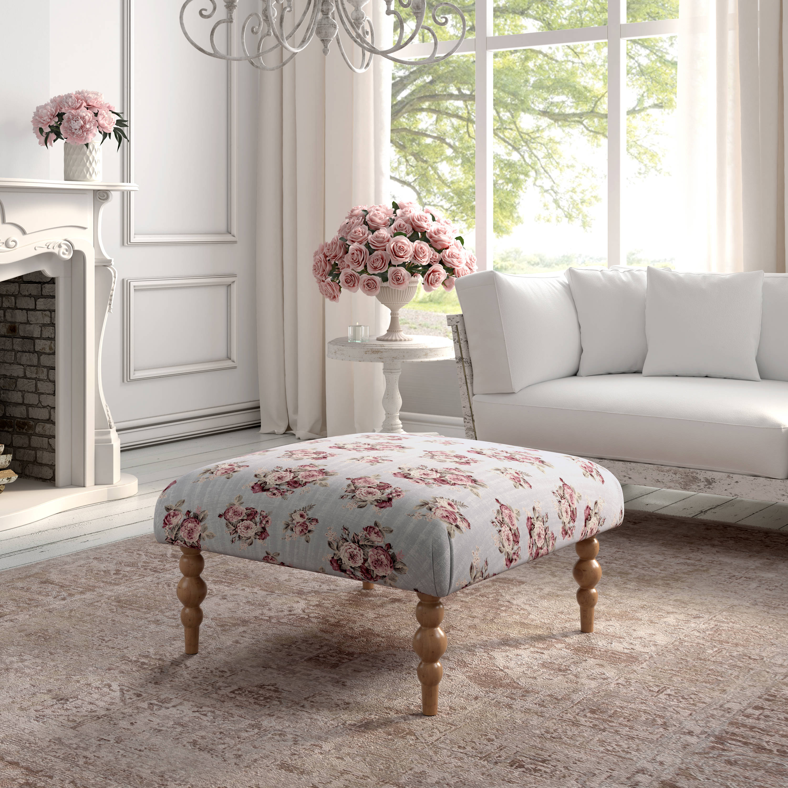 Rustic Manor SCO273-03MF-LS Indoor-Ottomans - View #3