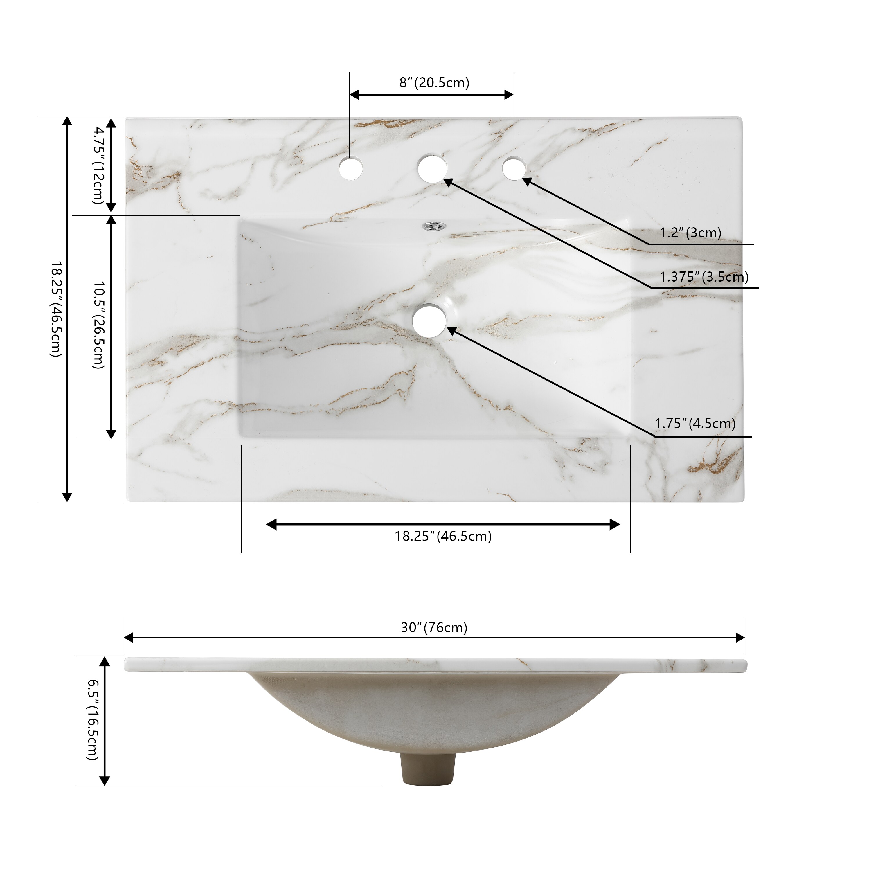 JONATHAN  Y SNK1002C Vanity-Tops - View #4
