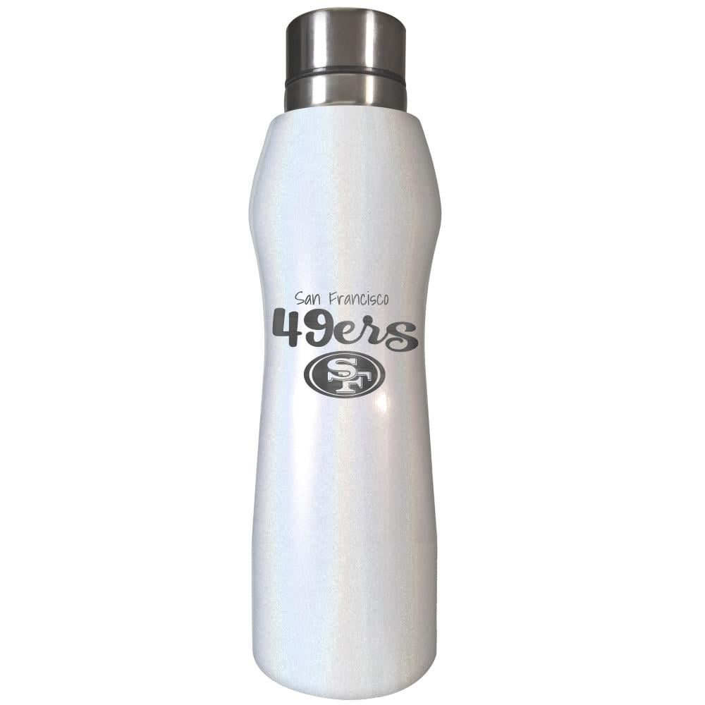 GREAT AMERICAN San Francisco 49ers Opal Curve Hydration Bottle Diamond  Collection 20-fl oz Stainless Steel Water Bottle at