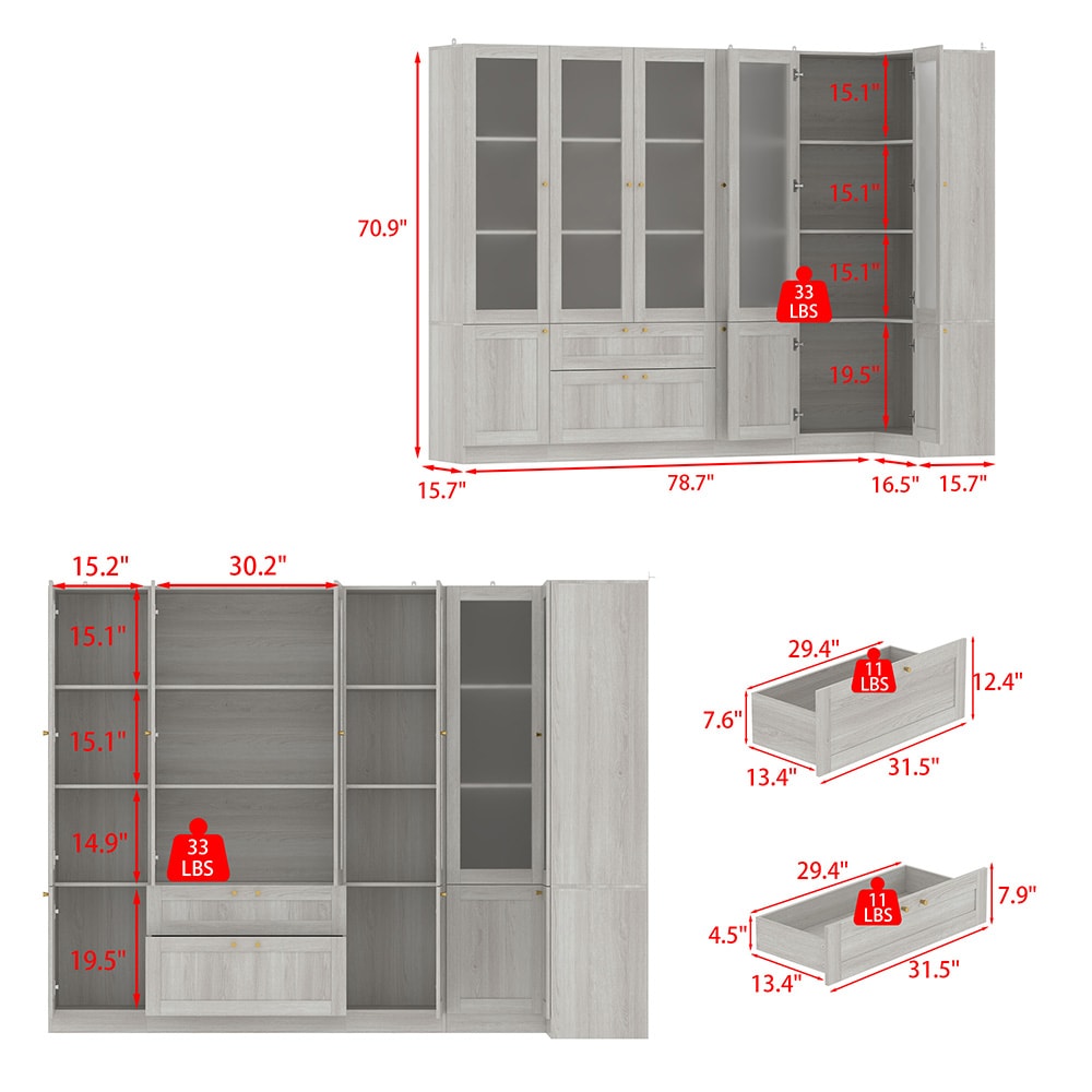 Homsee V-KF020522+523 bookcases - View #19