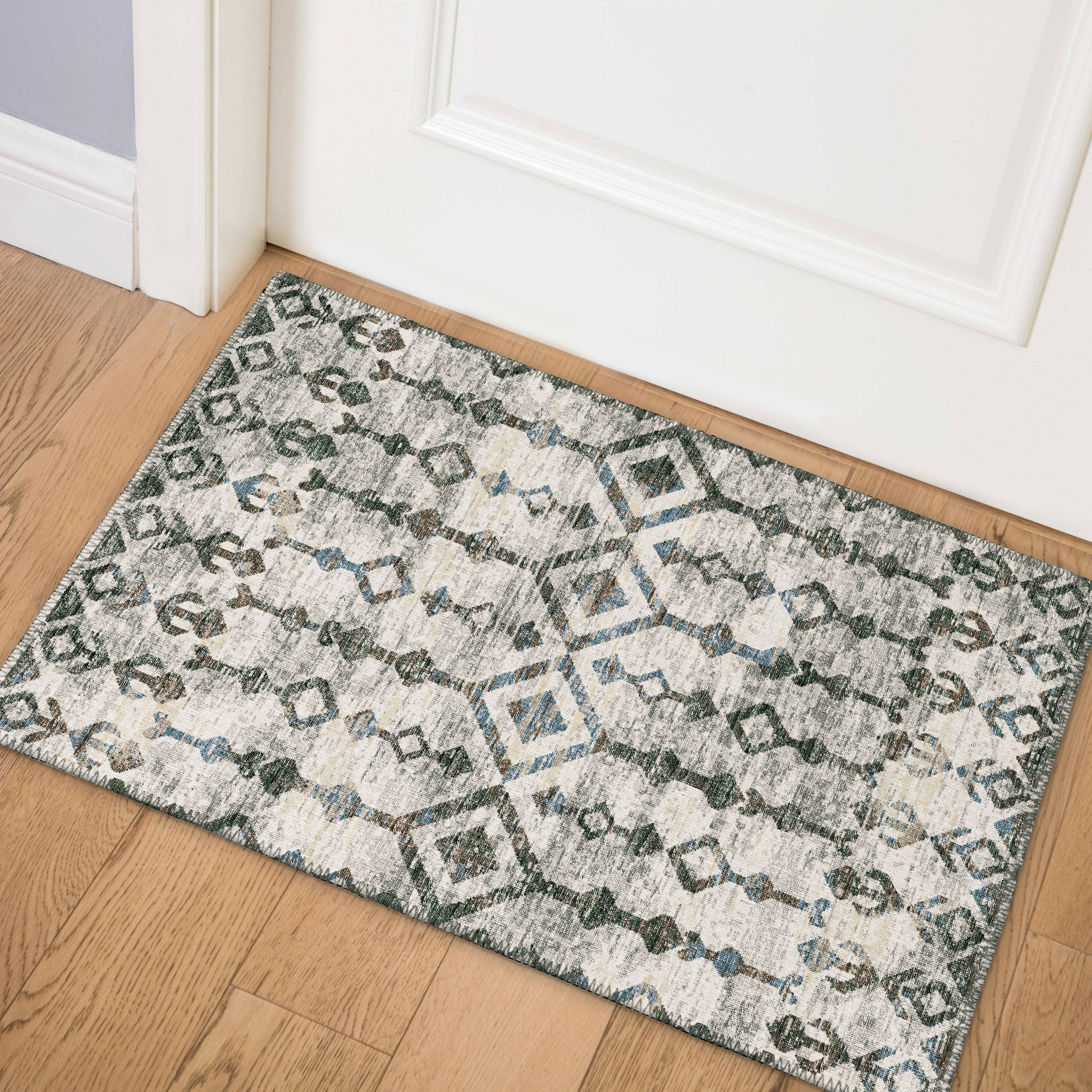 Addison Rugs Bravado 2 X 3 Ash Indoor/Outdoor Geometric Southwestern ...