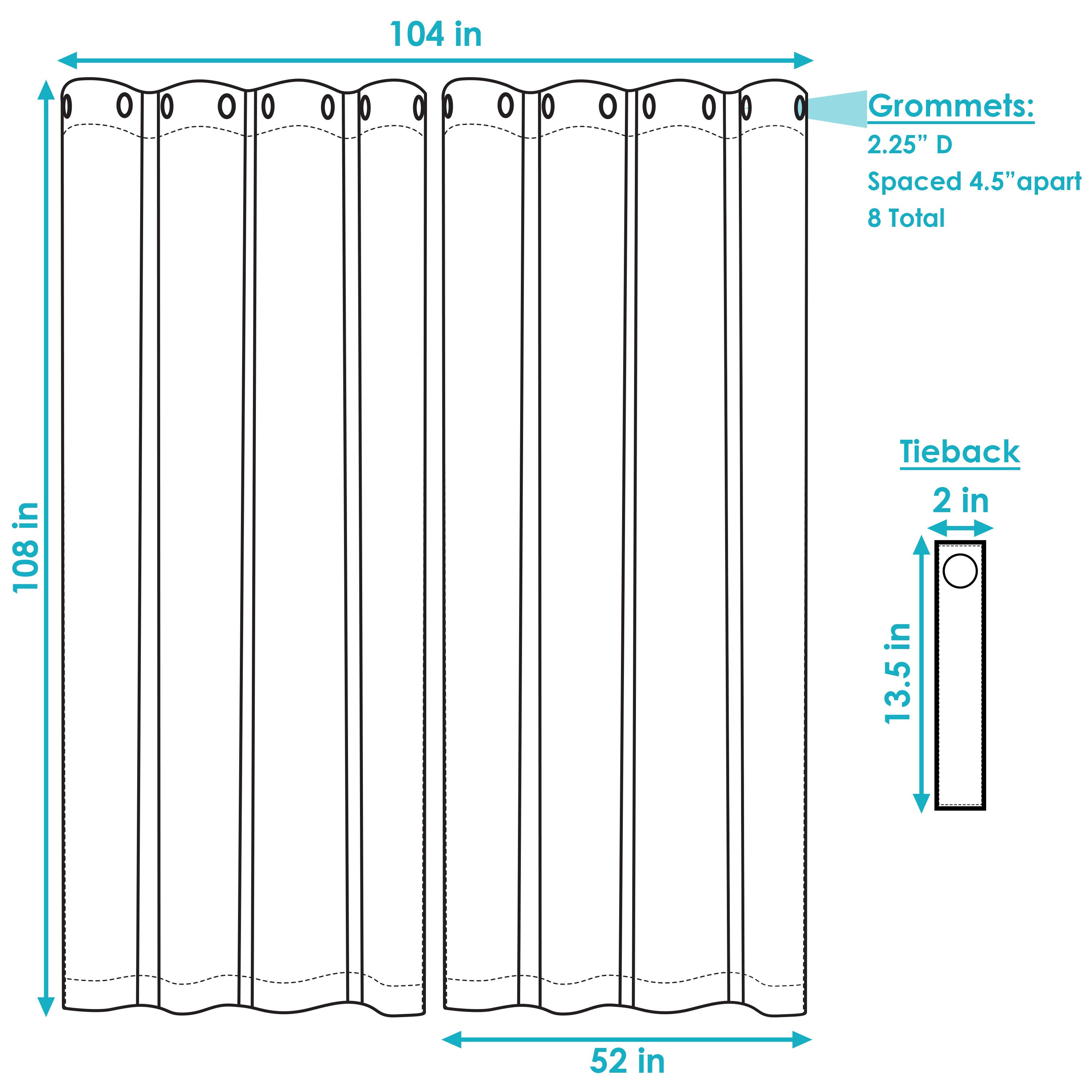 Beige Polyester Blackout Grommet Window Panel Set