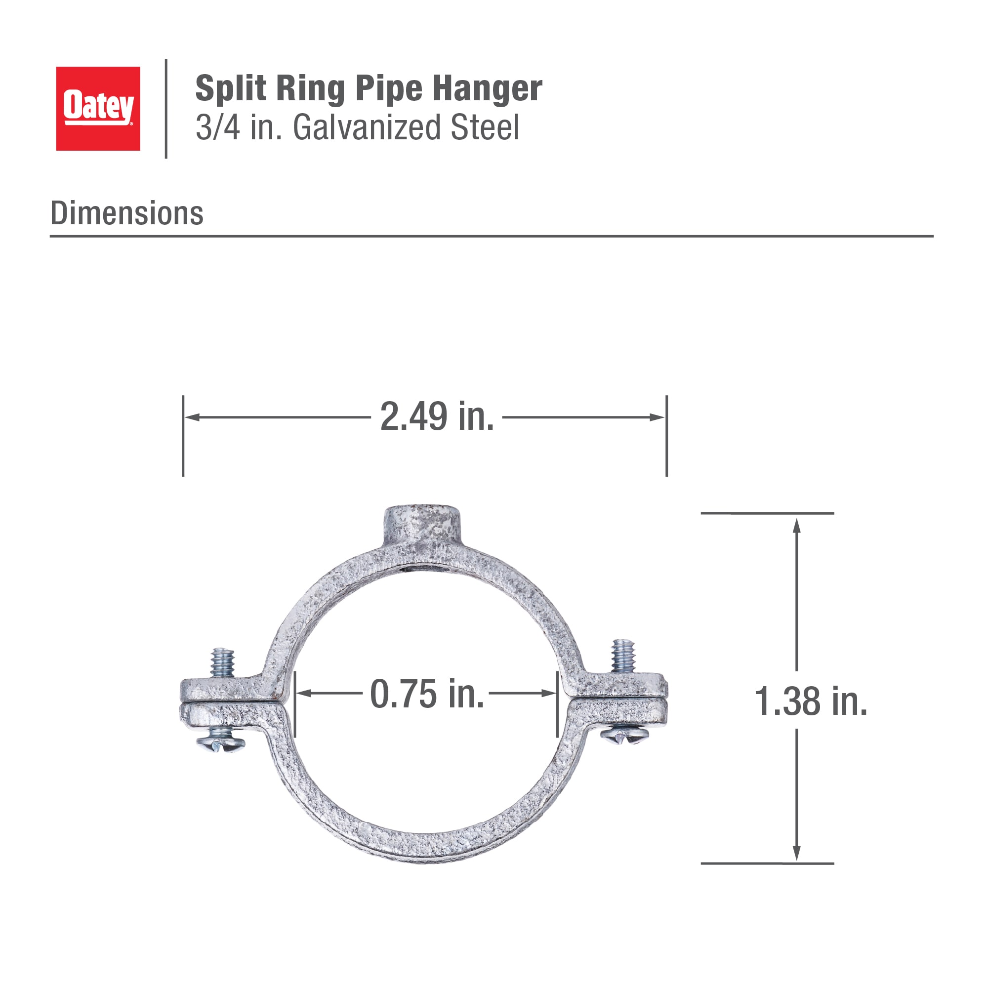 Oatey 335524 Pipe-Support-Clamps - View #3