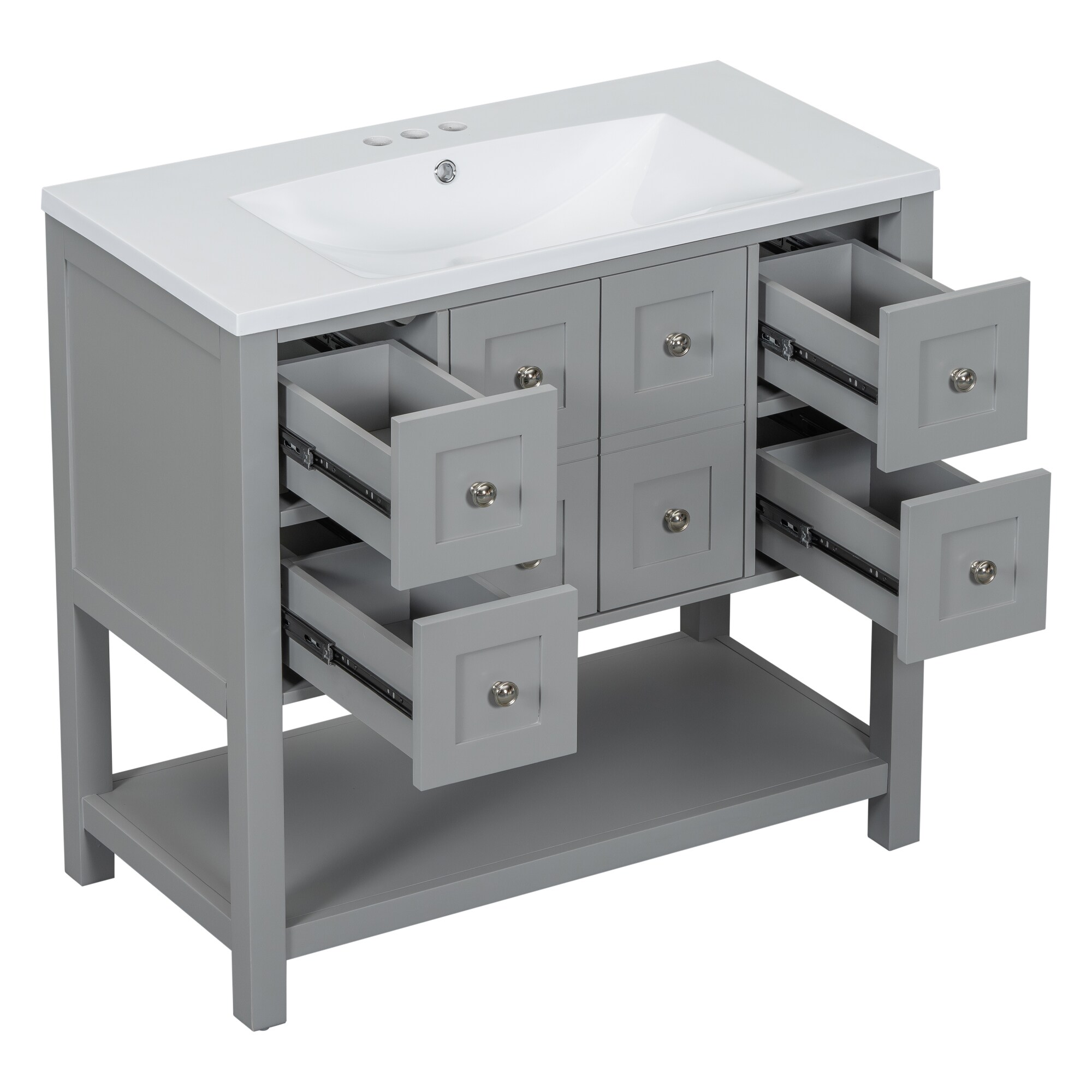 ModernLuxe L3P-SW000123AAE-1 Bath-Vanity-Combo - View #11