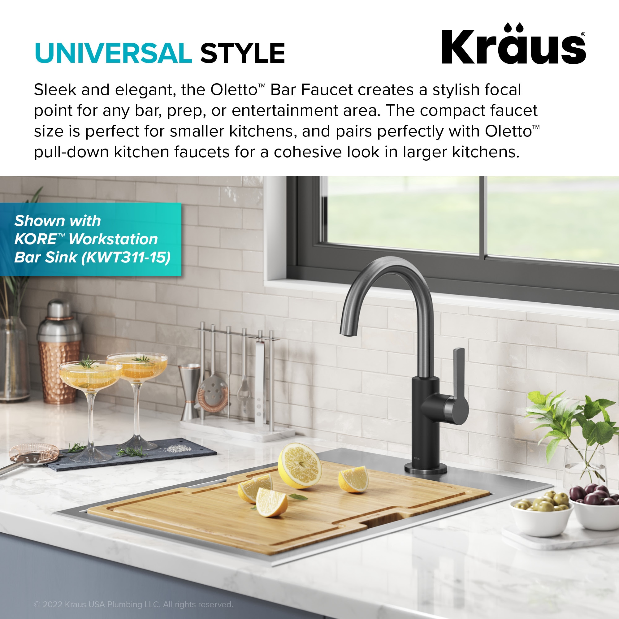 Kraus KPF-2822MBSFSB Kitchen-Faucets - View #4
