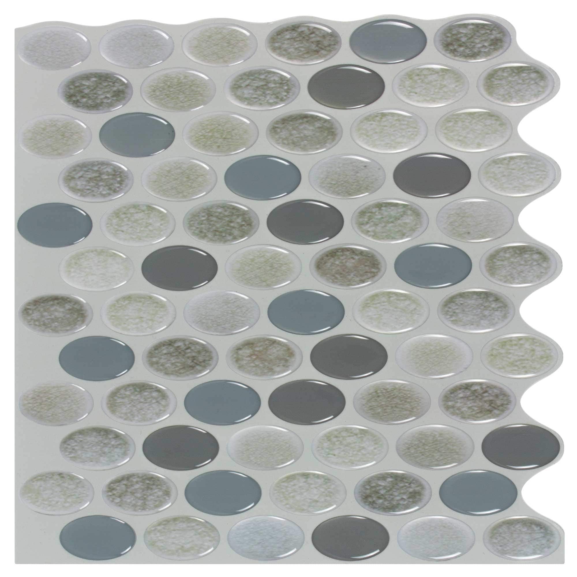 Peel&Stick Mosaics White Subway 10-in x 10-in Glossy Composite Linear  Subway Peel and Stick Wall Tile (0.65-sq. ft/ Piece) in the Tile department  at