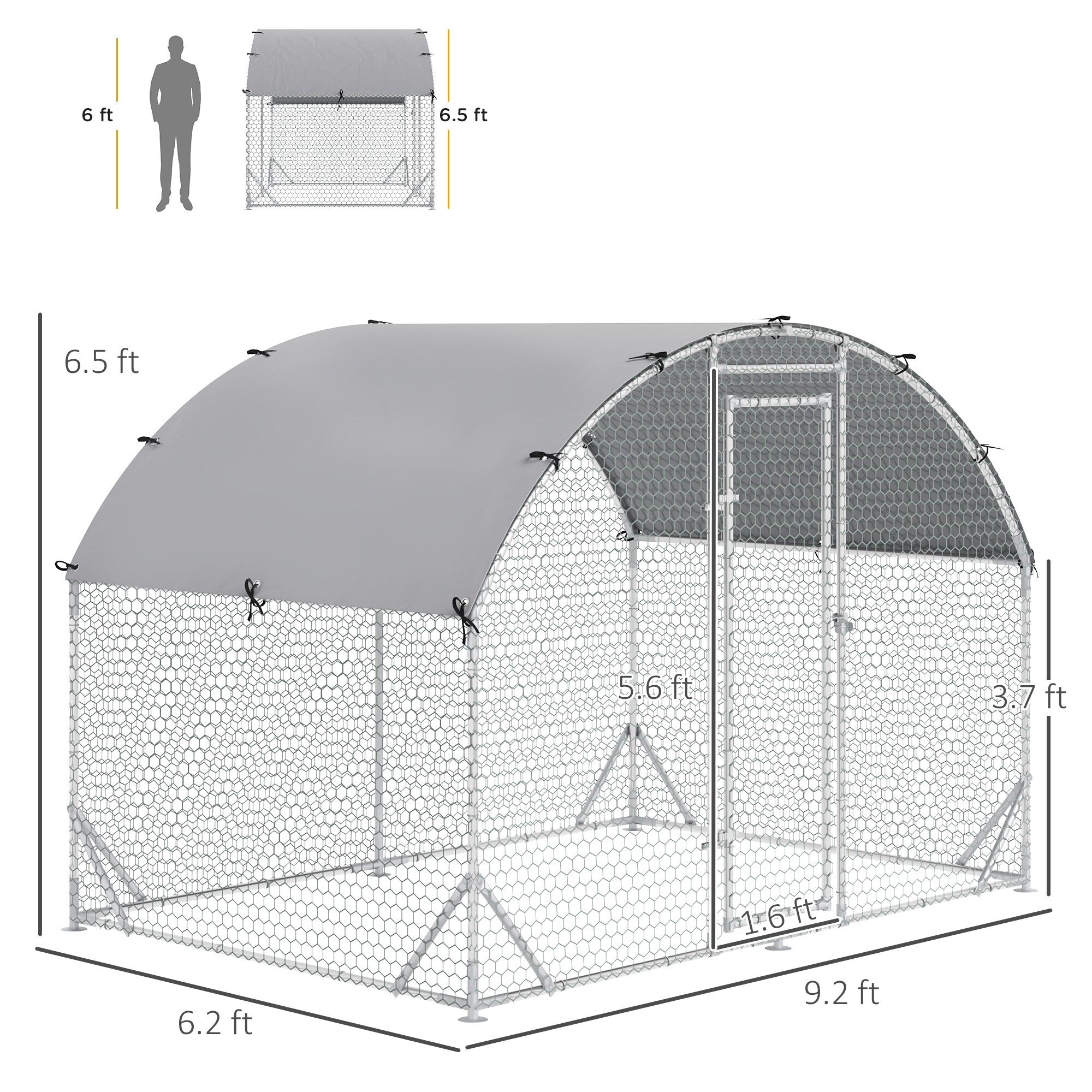 Maocao Hoom JL166339 Chicken-Coops-Rabbit-Hutches - View #4