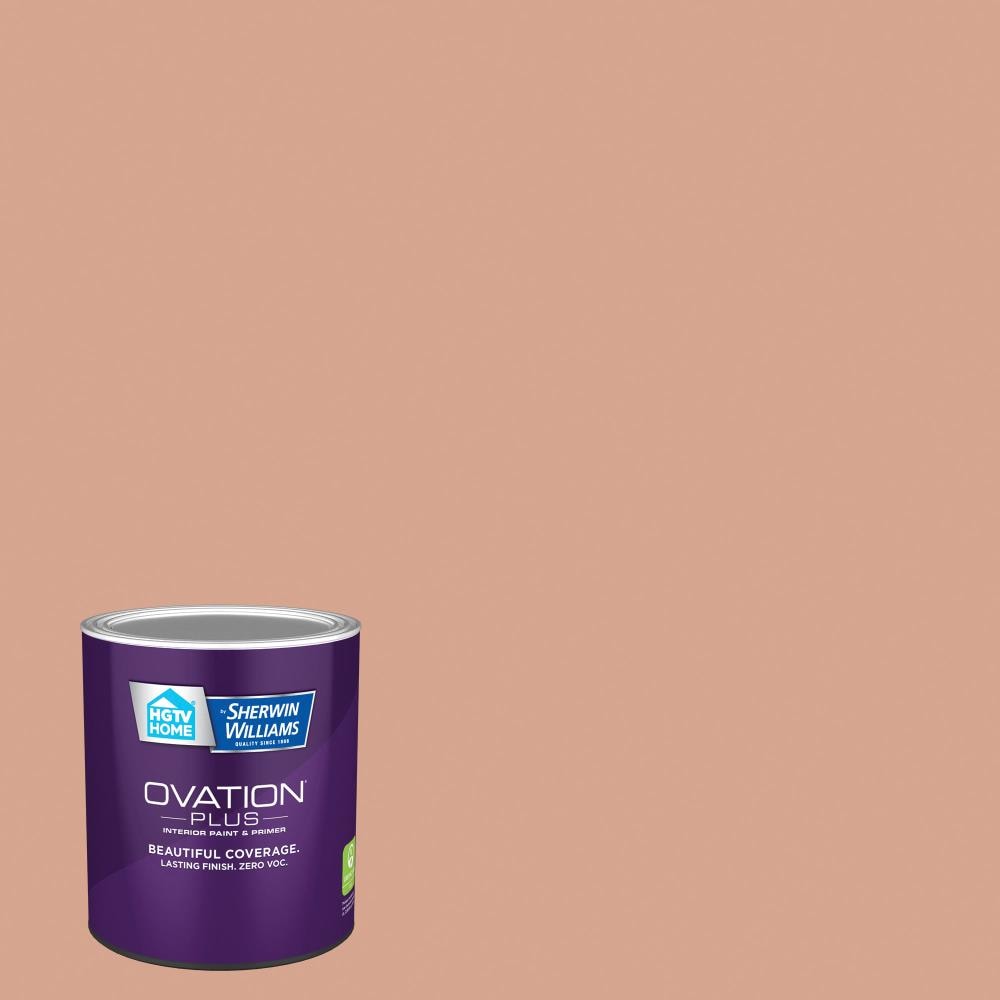 HGTV HOME by Sherwin-Williams 2003-8A-2557199 Ovation Plus Flat Arizona Dust 2003-8A Latex Interior Paint Paint + Primer ( 1-quart )