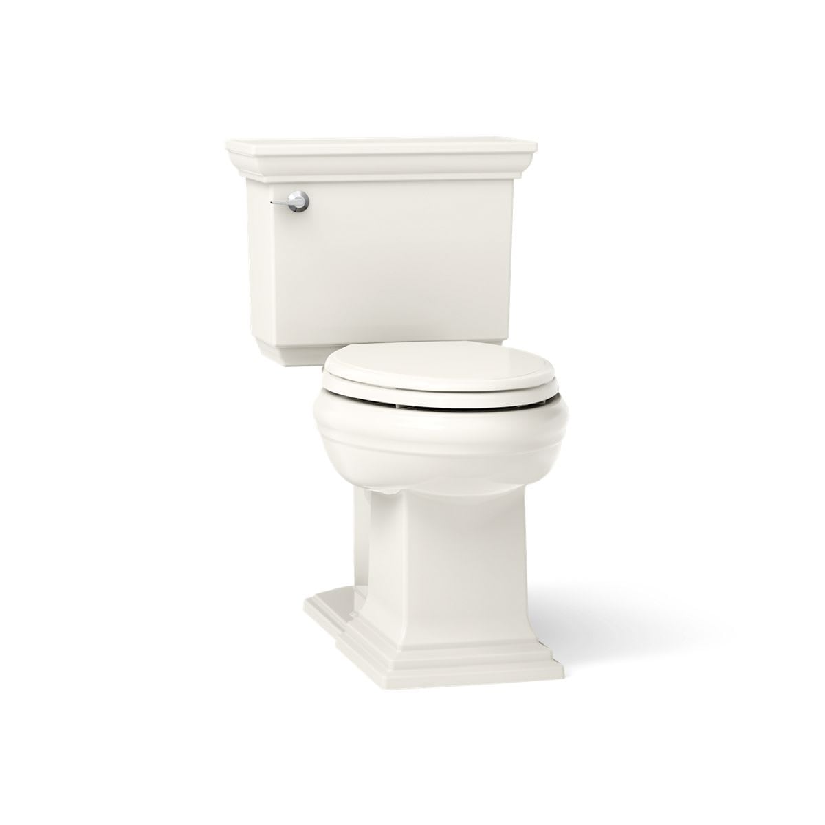 KOHLER Memoirs Stately Continuousclean St Two-Piece Elongated Toilet With Concealed Trapway 1.28 Gpf in Biscuit