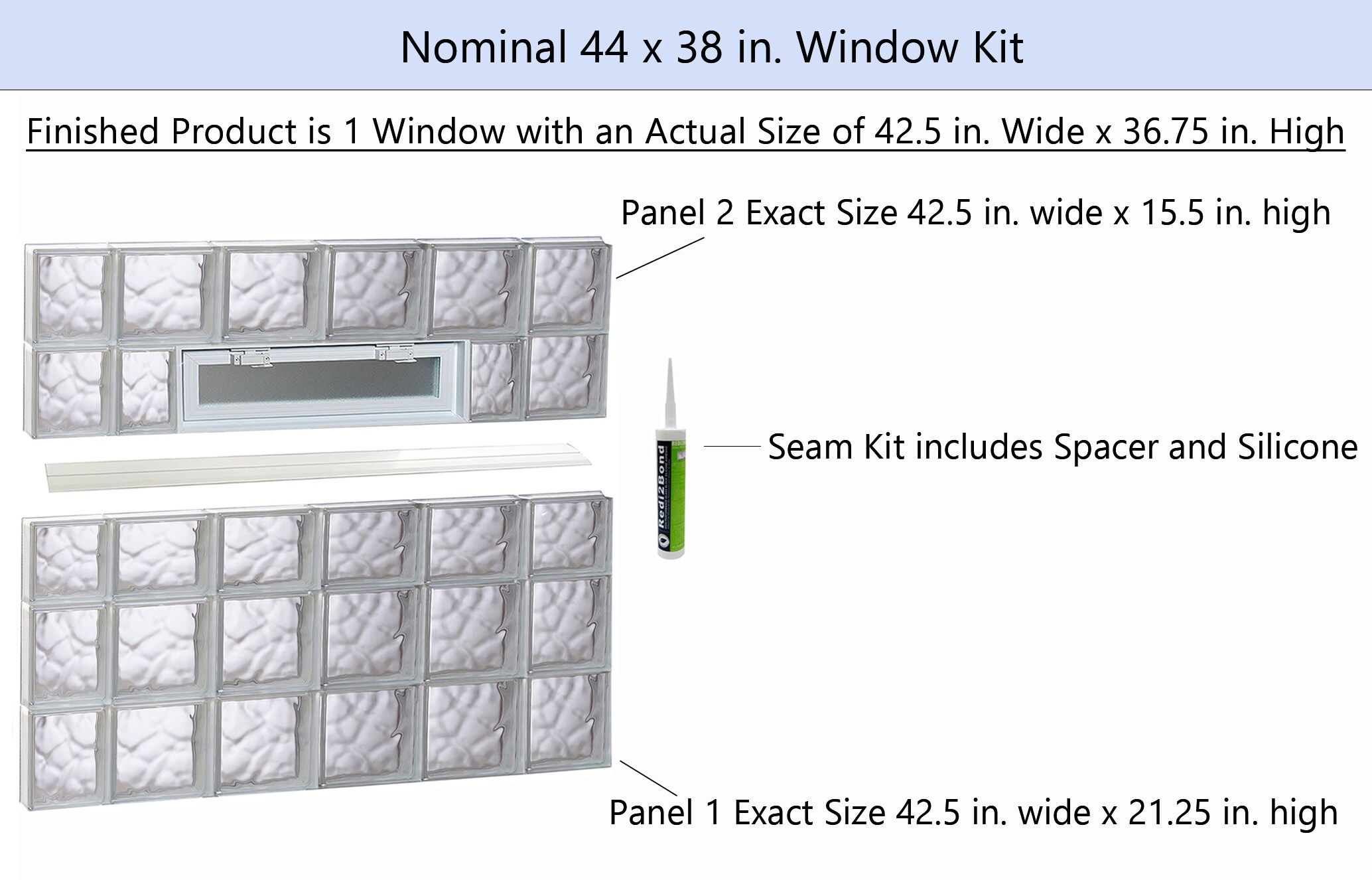 REDI2SET V4438DC Glass-Block-Windows - View #2