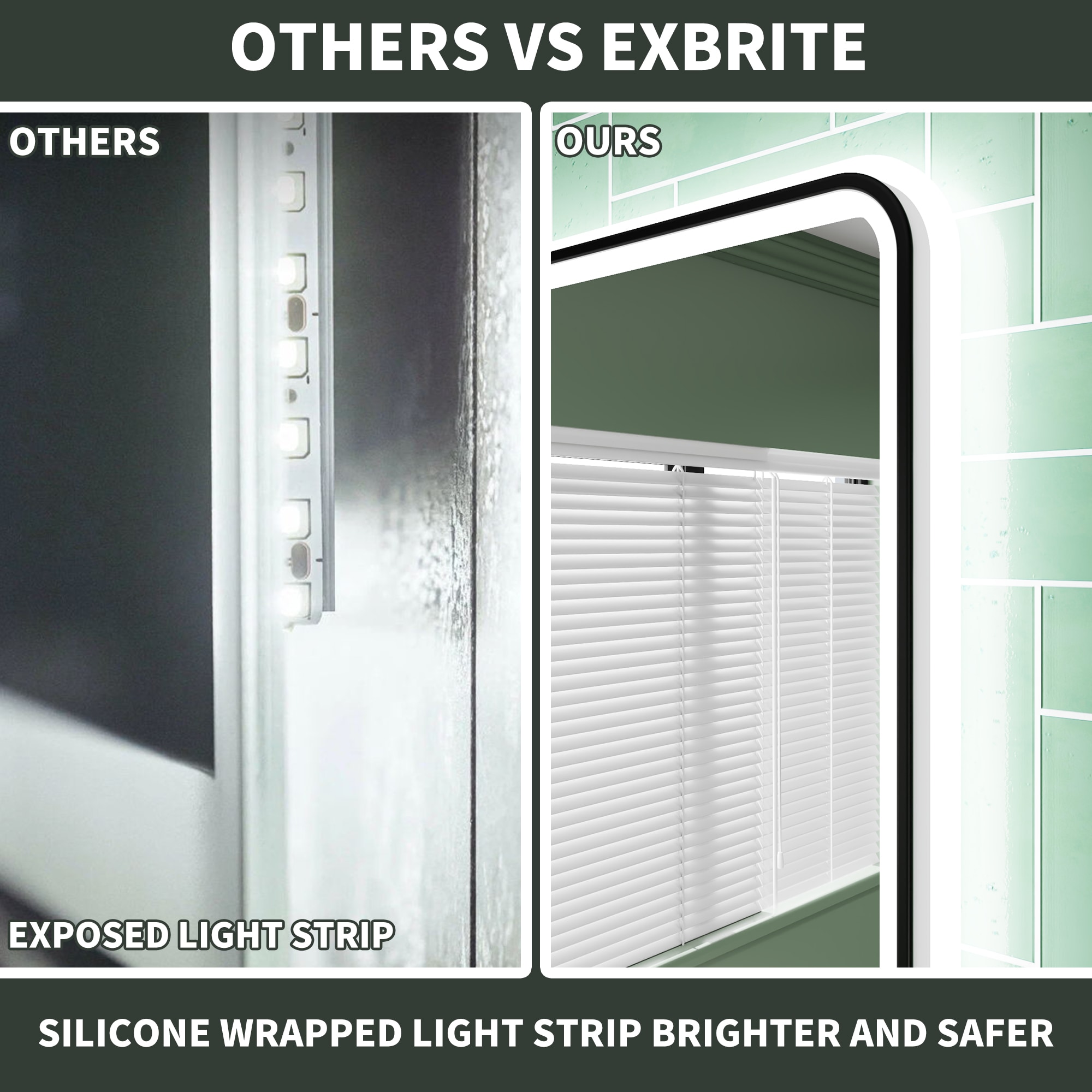 ExBrite EXBMV84830 Framed-Bath-Mirrors - View #13