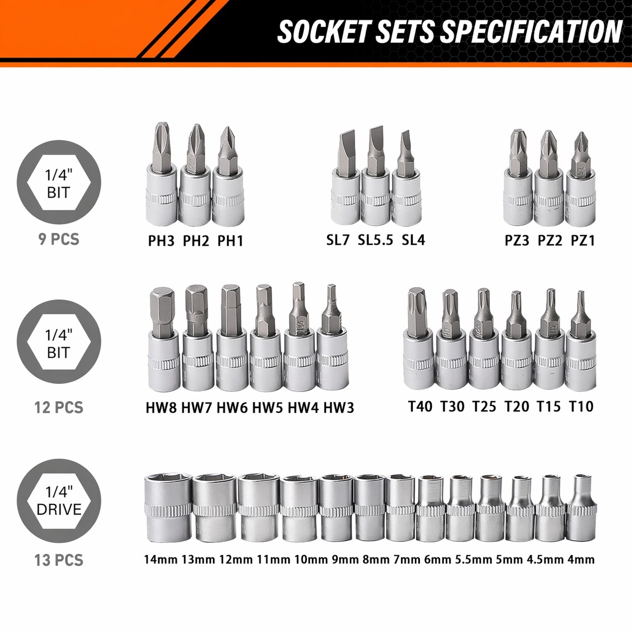 Afoxsos LAF0714F059 Socket-Sets - View #2