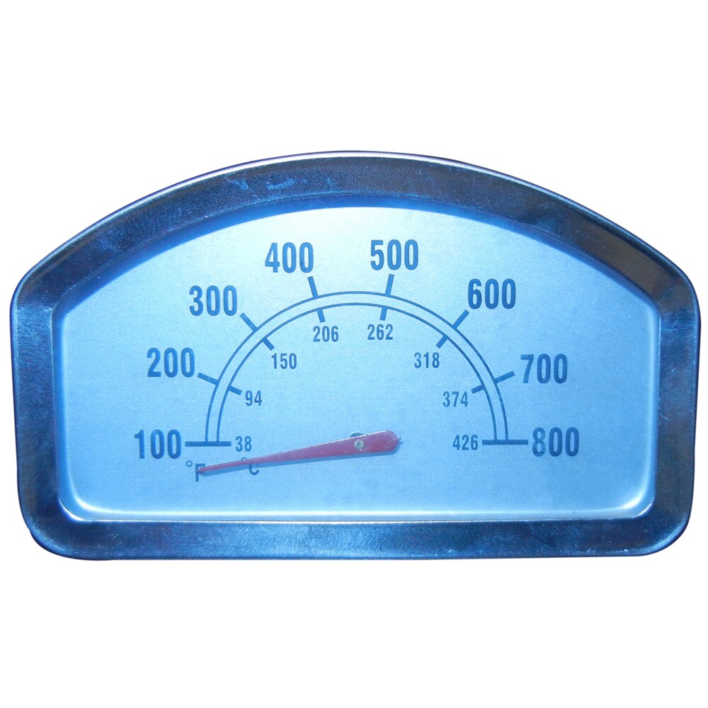 Heavy Duty BBQ Parts Rectangle Grill Thermometer at