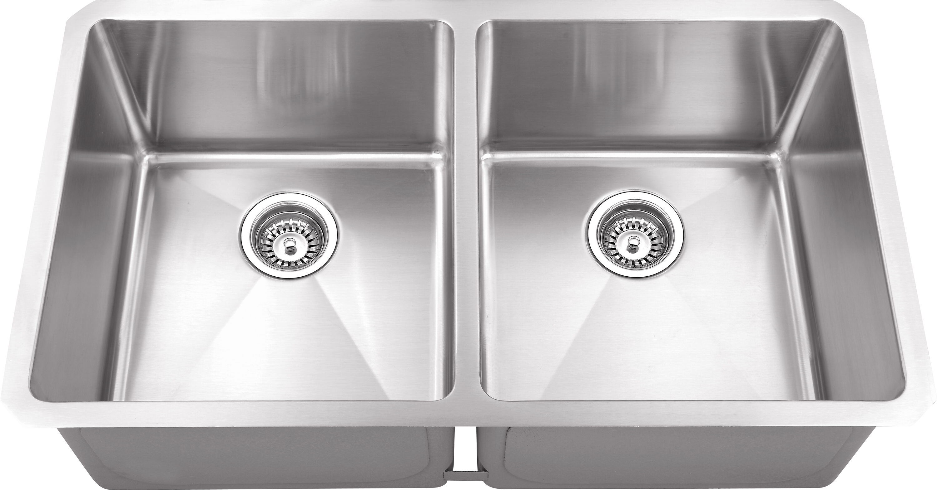 DAX DAX-T3218-R10 Undermount 18-Inches x 32-Inches Stainless steel Double equal bowl 18 -Gauge Kitchen Sink