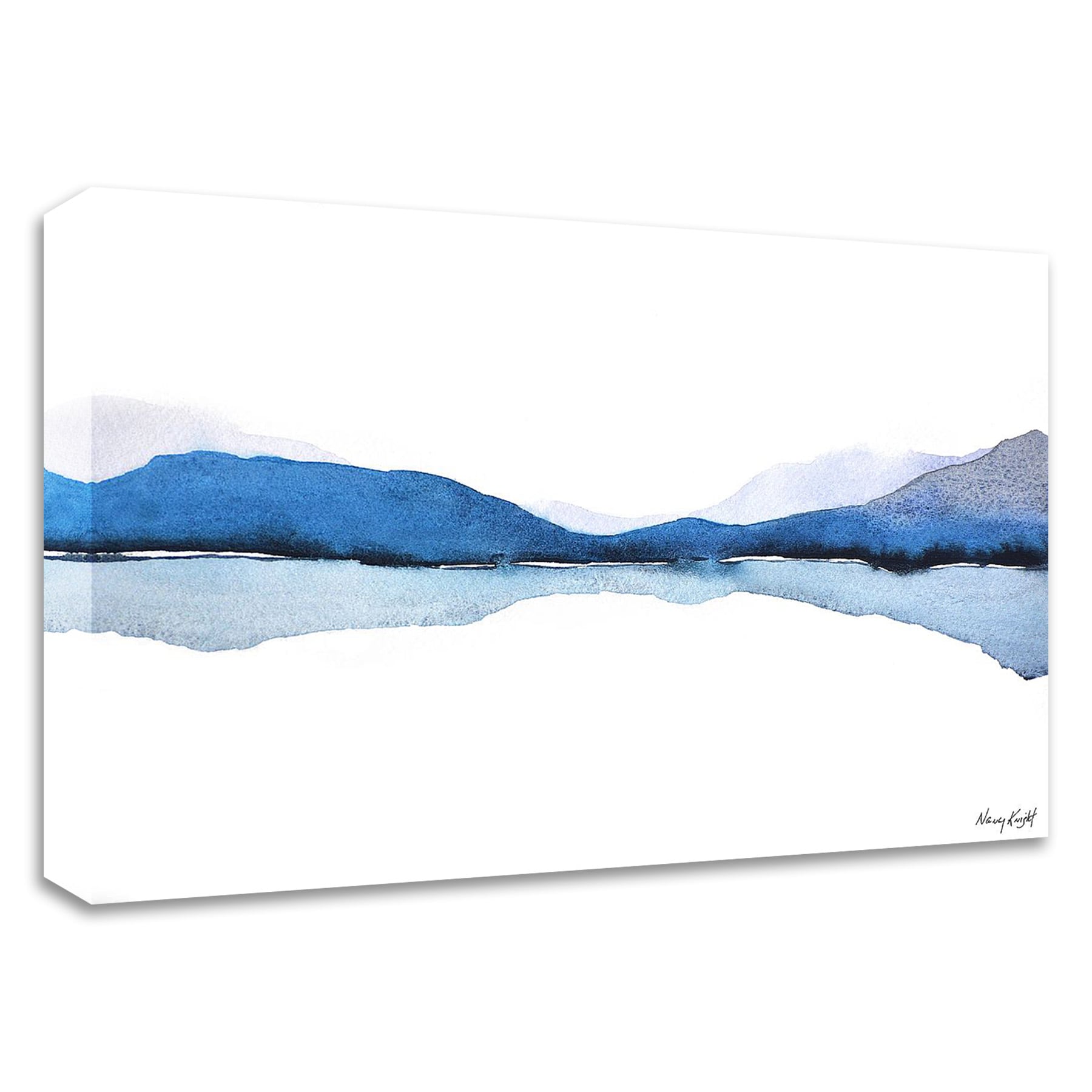 Tangletown Fine Art 8K2537DC-3624 Mountain Reflection Nancy Knight 24-in H x 36-in W Abstract Print on Canvas