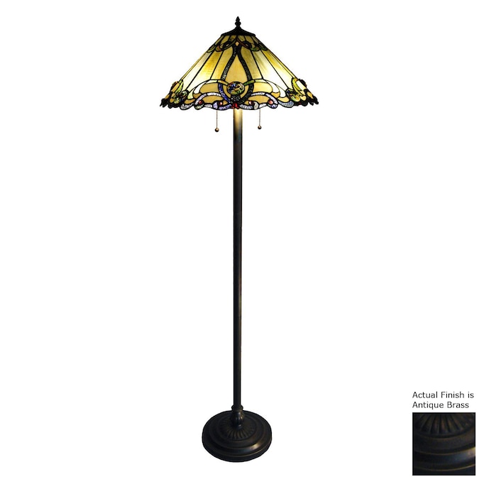 Antique Brass Stick Floor Lamp, Victorian Style Floor Lamps