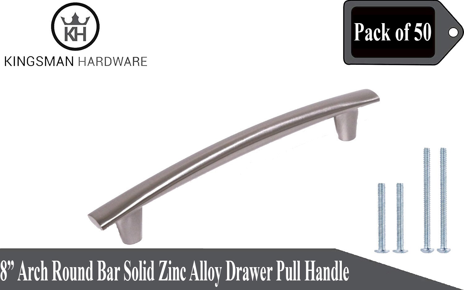 Kingsman Hardware 8163-8-50 Cabinet-Pulls - View #2