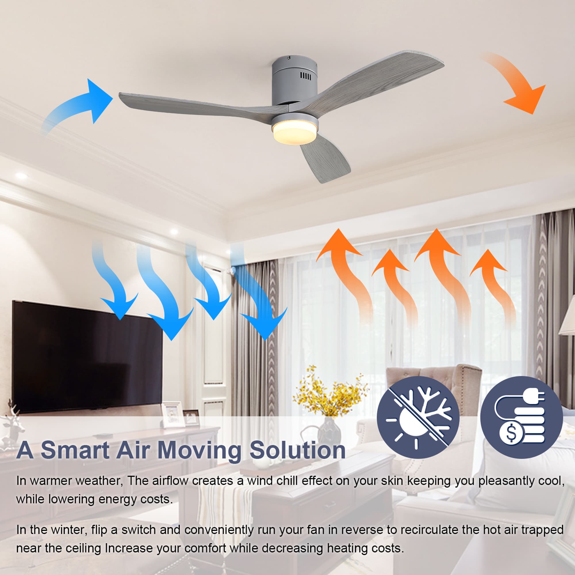 Bybafun YD1300005 Ceiling-Fans - View #3