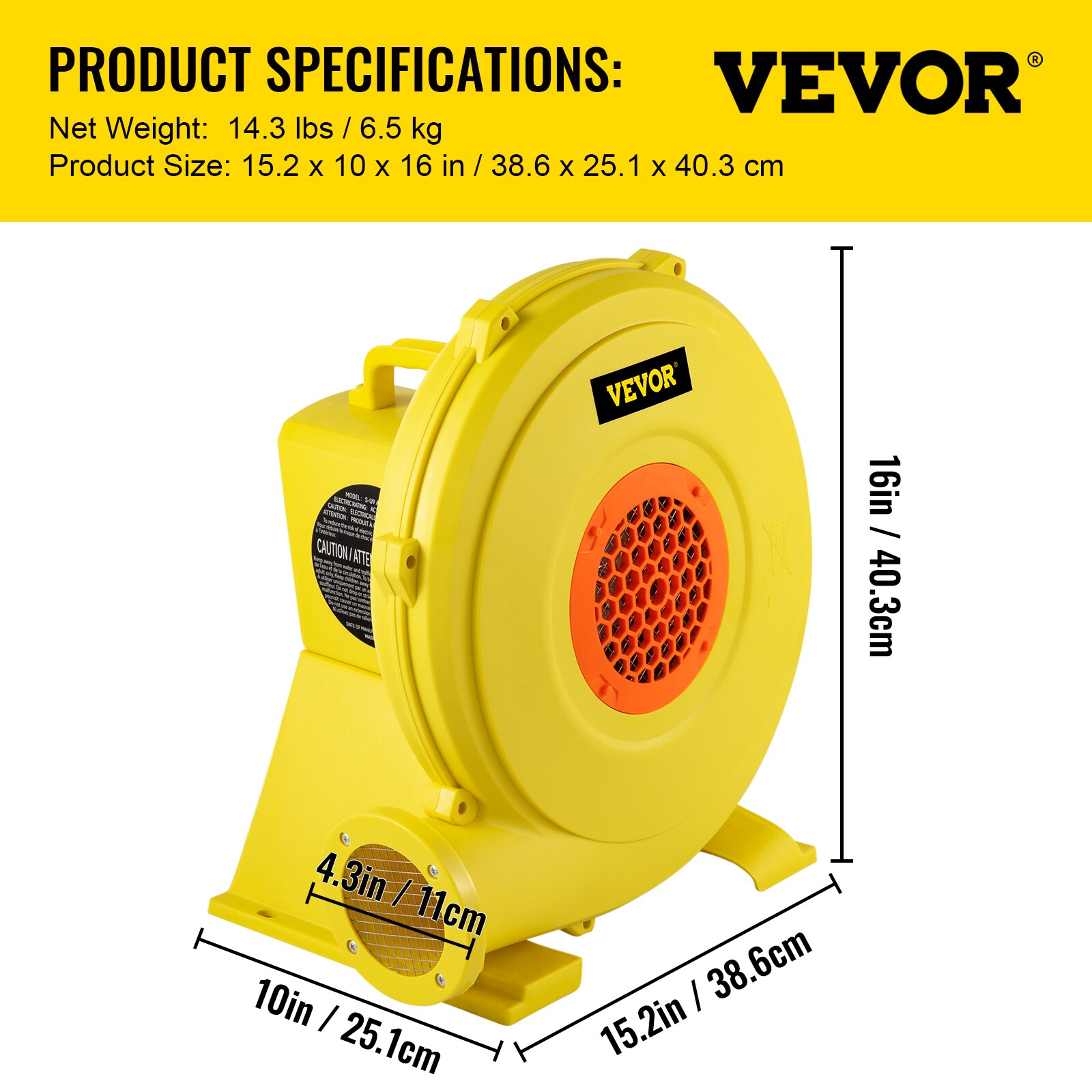 VEVOR QMFJM750W110VH5ITV1 Blower-Fans - View #8