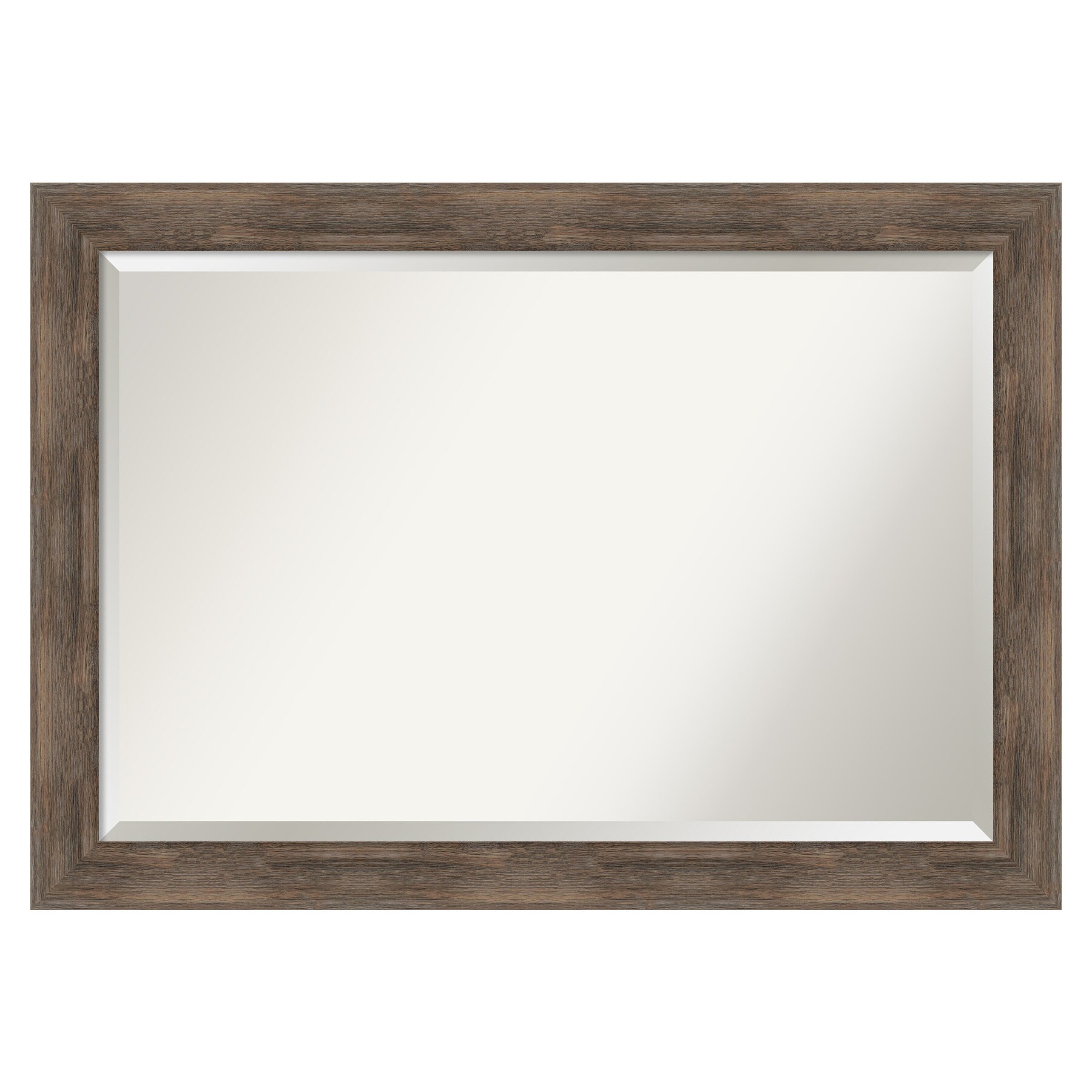 Amanti Art A17007183204 Hardwood Mocha Frame 40.75-Inches W x 28.75-Inches H Rectangle Hardwood Mocha Framed Wall Mirror