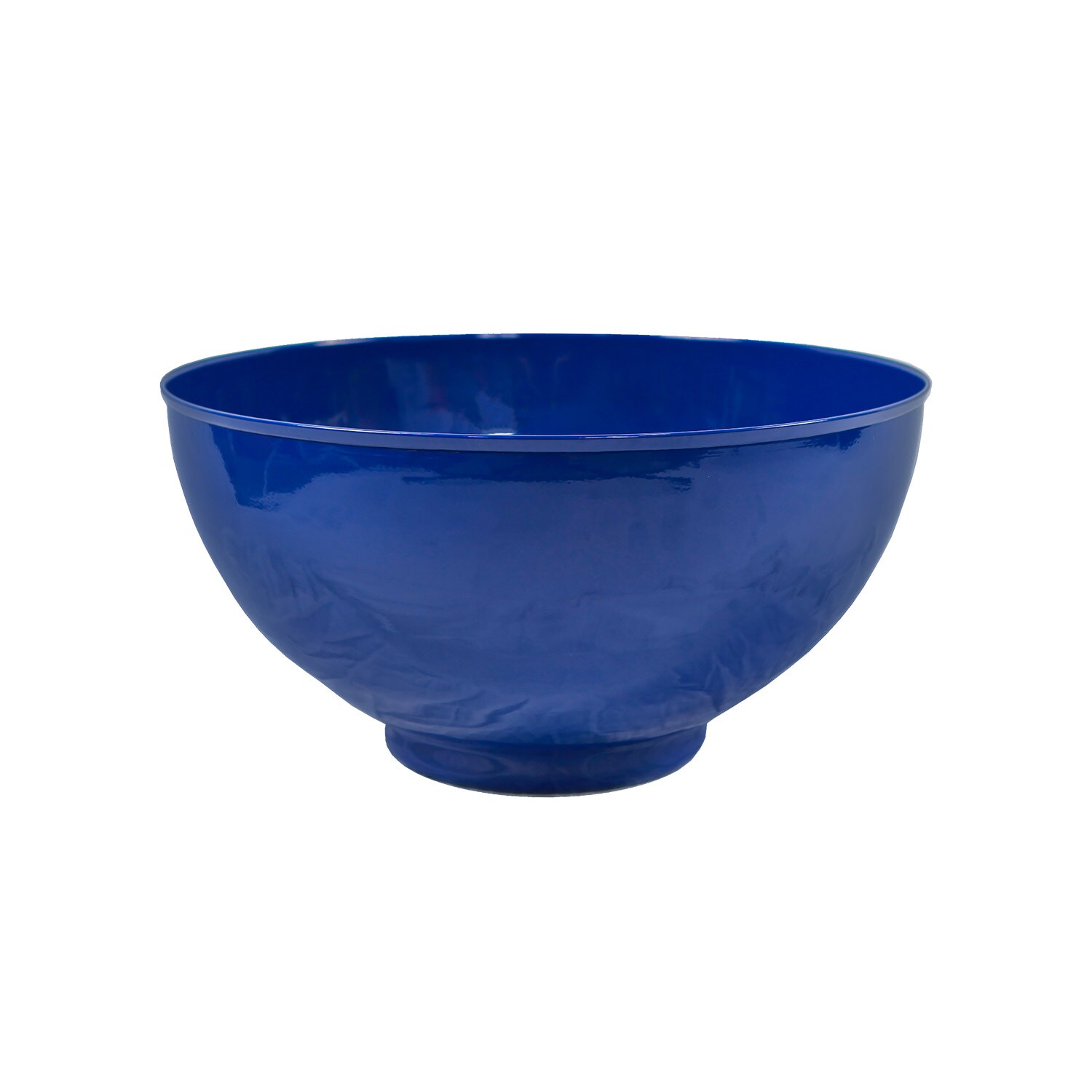 Minuteman International C-60FB Round 8.0-in W x 8-in H x 8-in D Blue Metal Contemporary/Modern Indoor/Outdoor Planter