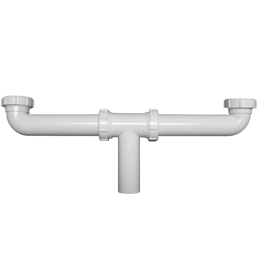 Details about   1PNR8 Center Outlet Waste Tee For Double-Bowl Kitchen Sink 1-1/2" Pipe Chrome 