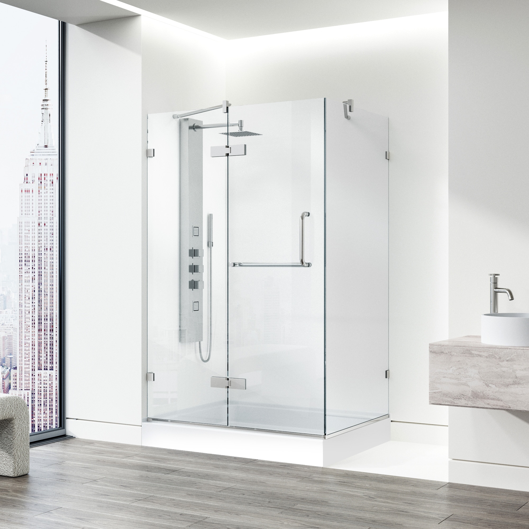 VIGO VG6011BNCL40WL Alcove-Shower-Kit - View #4