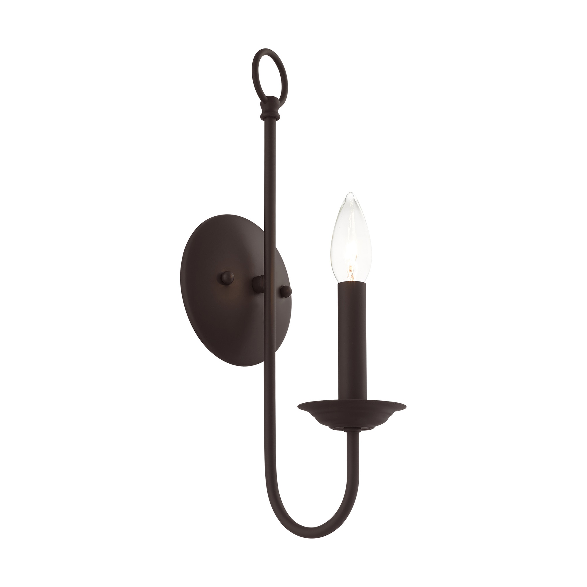 Estate Bronze Dimmable 5" Direct Wired Wall Sconce