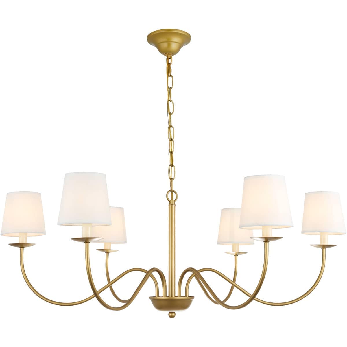 Elegant Lighting 1706302 Living District LD6103D37BR Eclipse Chandelier Brass