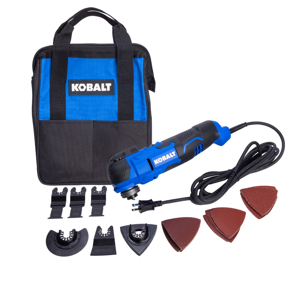 Corded 4-Amp Variable Speed 28-Piece Oscillating Tool Kit with Soft | - Kobalt K4MT-03