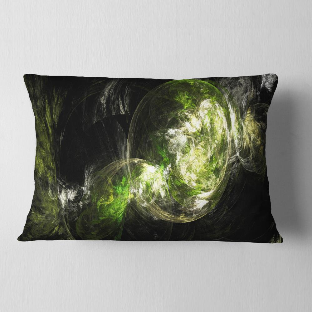 Designart CU7963-12-20 12-in x 20-in Green Indoor Decorative Pillow