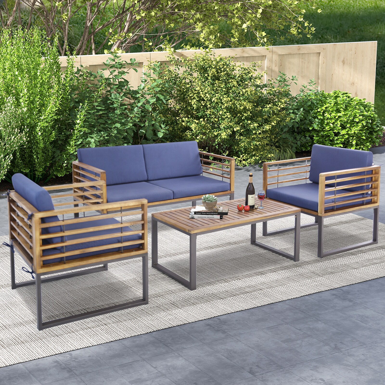 Slickblue D-CO-+YN30017WH Patio-Conversation-Sets - View #3