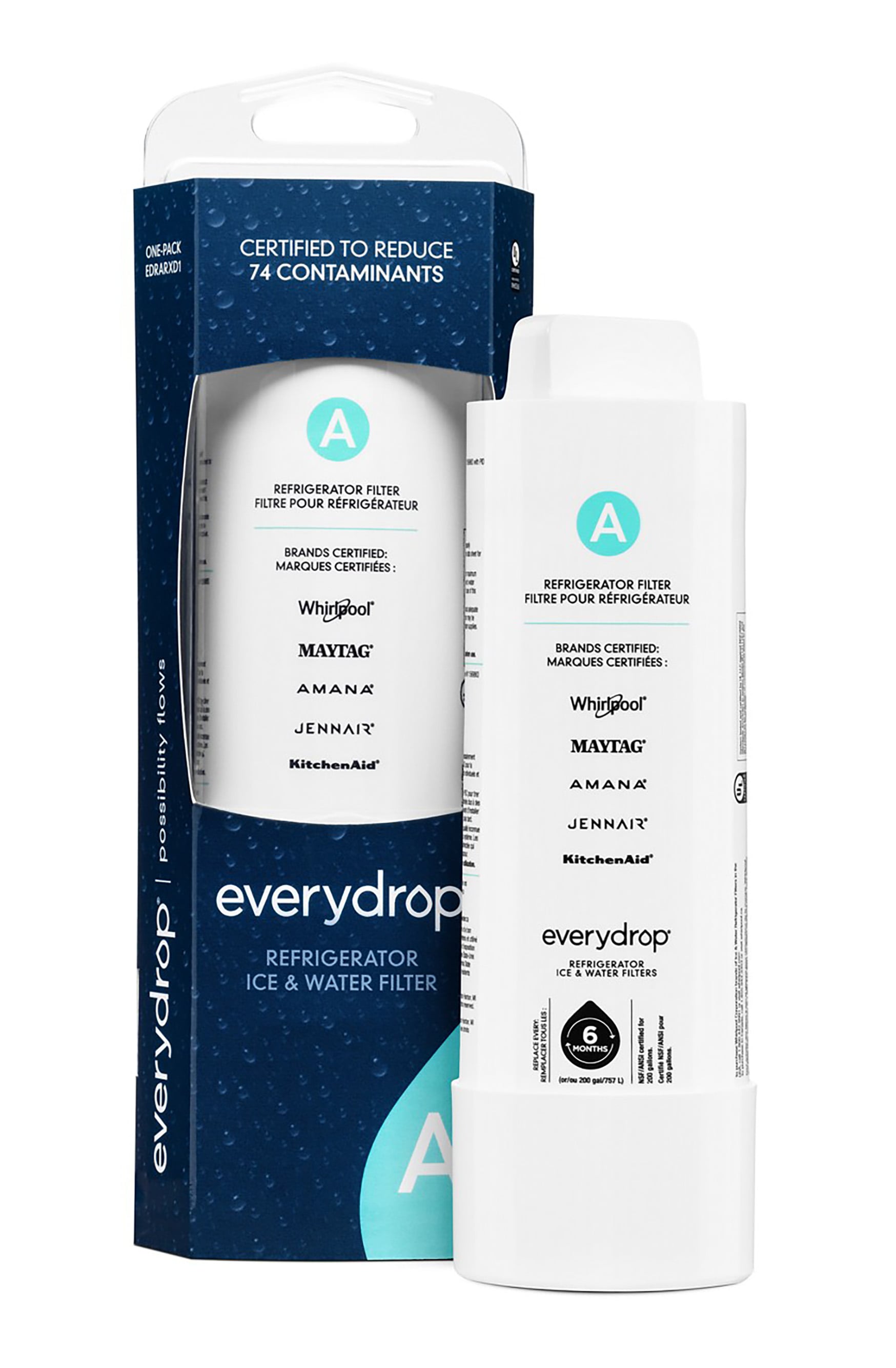 everydrop Push-In Refrigerator Water Filter