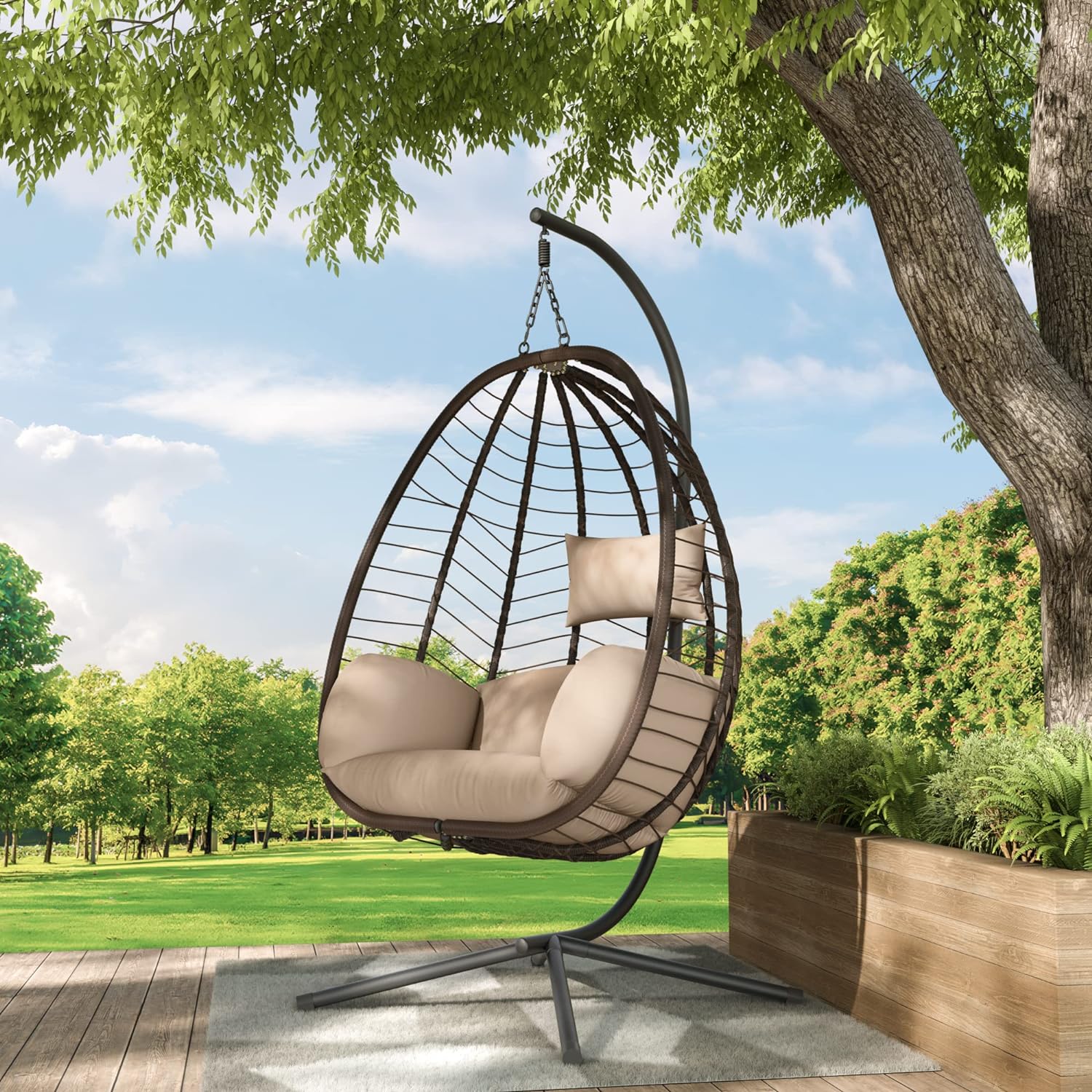 ALAULM LS-EGGCHAIR-SAND Swing-Gliders - View #7