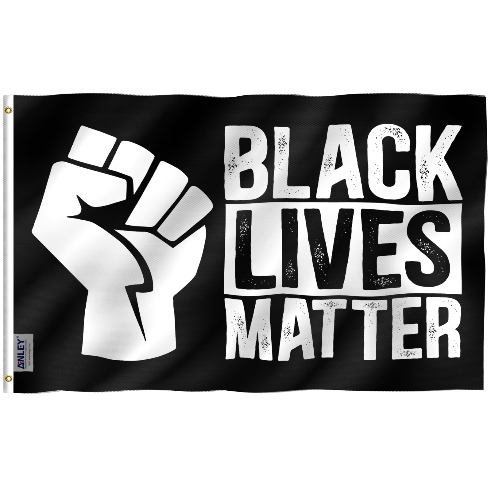Anley A.FLAG.FISTBLM 3x5 Feet Black Lives Matter Fist Flag