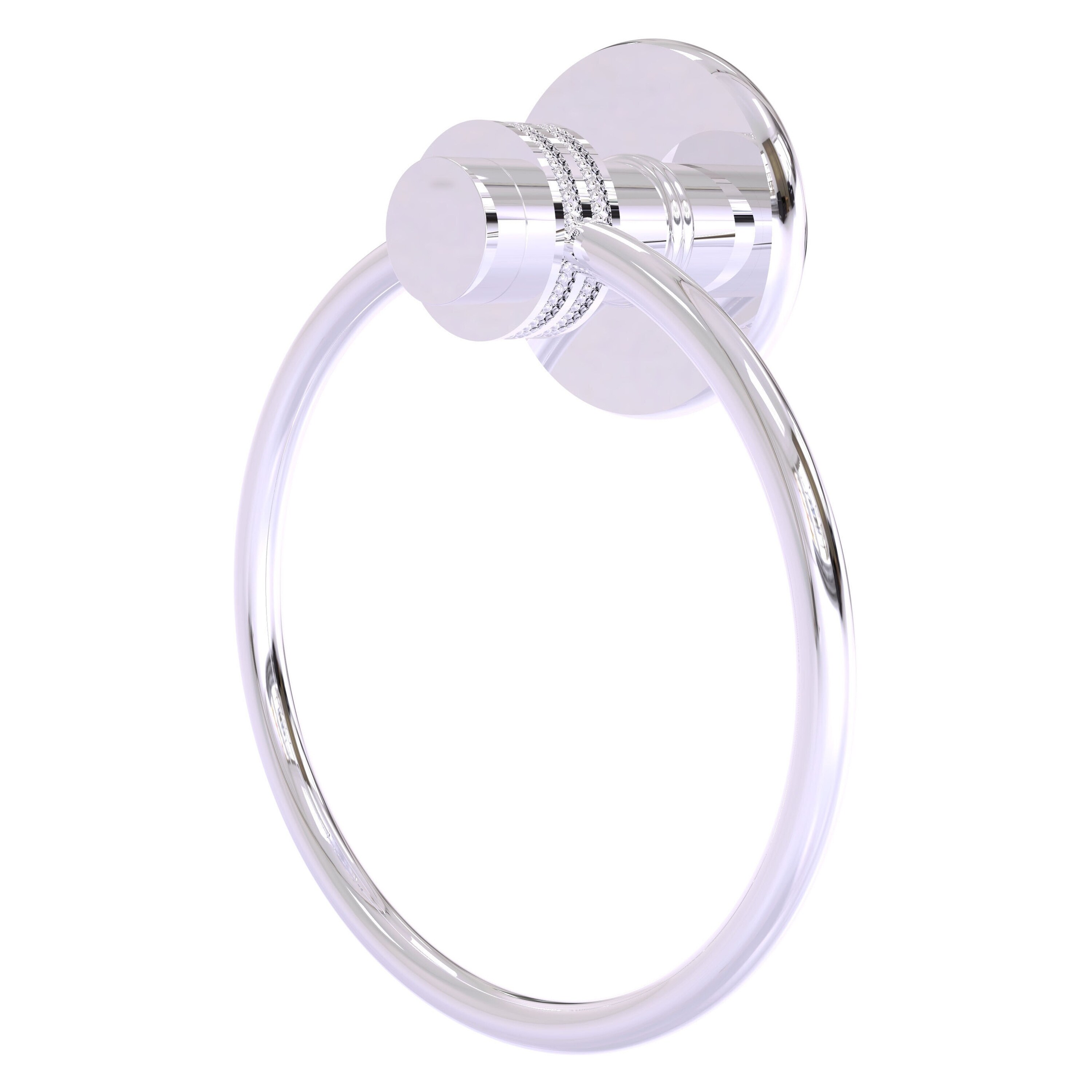 Allied Brass 916D-PC Mercury Polished Chrome Wall mount Single Towel Ring