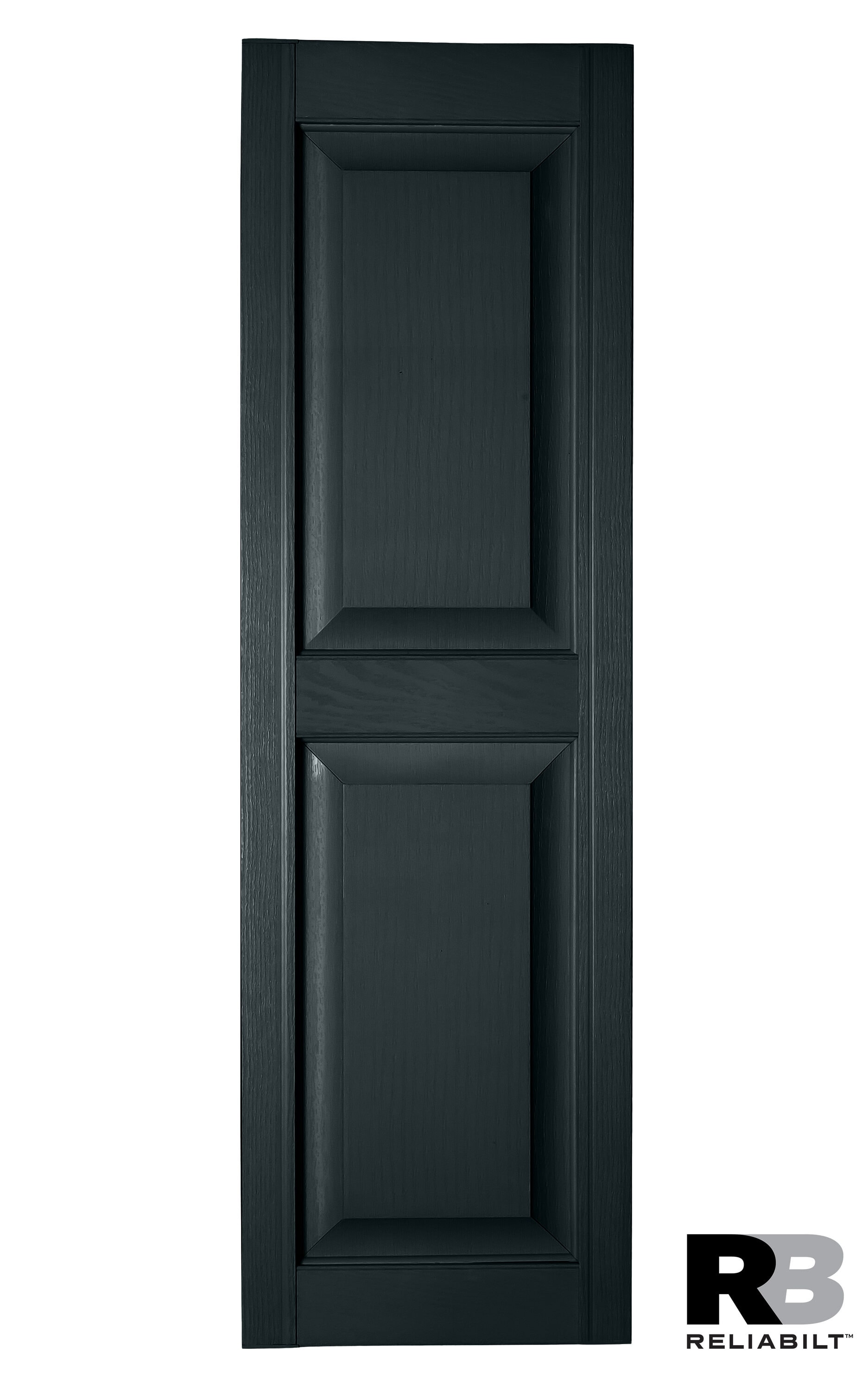 RELIABILT RP1438208 14.5-in W x 38-in H Lunar Blue Raised panel Polypropylene Exterior Shutters ( 2 -Pack )