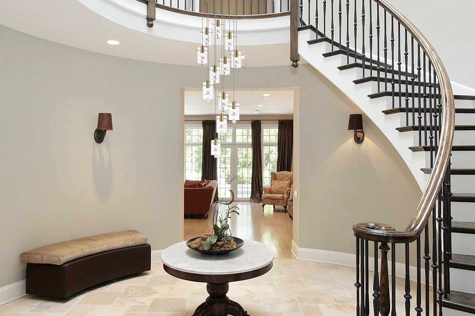 Elegant Decor HF15606D22G Pendant-Lights - View #2
